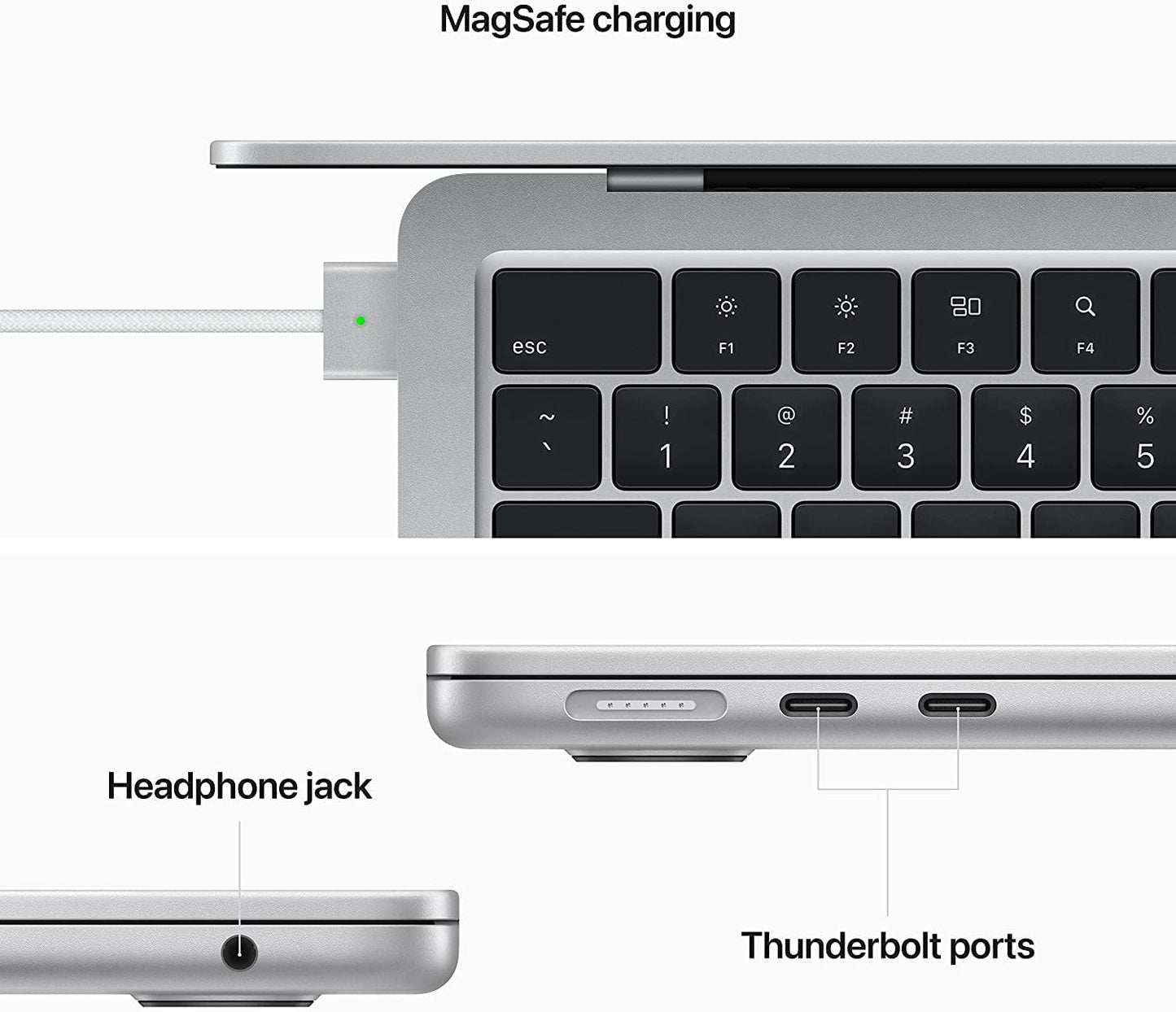 2022 Apple MacBook Air Laptop with Apple M2 chip (13.6 - inch, 8GB RAM, 256GB SSD Storage) Midnight (Renewed) - Xpressa