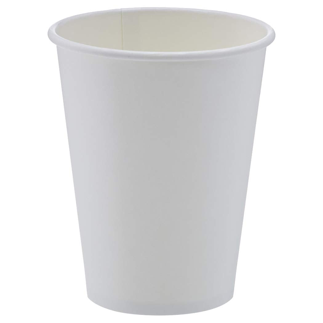 Amazon Basics Compostable Coffee Cups, 8 Ounces, Paper, 1000 Count (Pack of 1), White