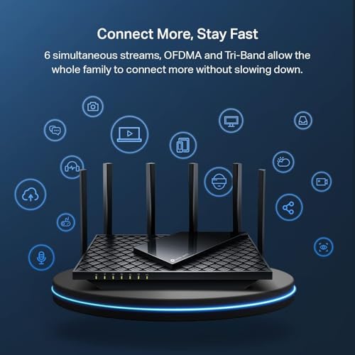 TP-Link AXE5400 Tri-Band WiFi 6E Router (Archer AXE75)- Gigabit Wireless Internet Router, ax Router for Gaming, VPN Router, OneMesh, WPA3