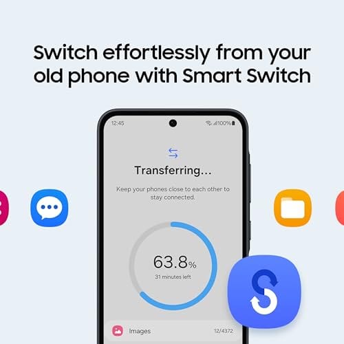 SAMSUNG Galaxy A35 5G Serie A, Smartphone Android Desbloqueado de 128 GB, Pantalla AMOLED, Sistema Avanzado de Triple Cámara, Almacenamiento Ampliable, Diseño Robusto, Versión EE. UU., 2024, Impresionante Lila