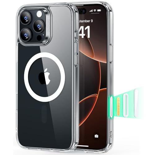 ESR for iPhone 16 Pro Max Case, Compatible with MagSafe, Shockproof Military-Grade Protection, Magnetic Phone Case for iPhone 16 Pro Max 6.9 inch, Clear