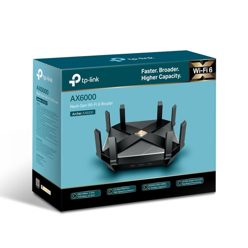 TP-Link AX1800 WiFi 6 Router V4 (Archer AX21) - Dual Band Wireless Internet, Gigabit, Easy Mesh, Works With Alexa - A Certified for Humans Device