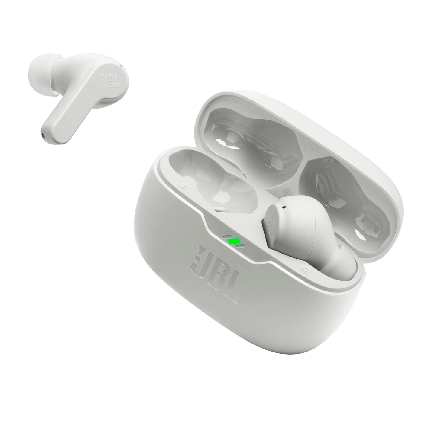 JBL Vibe Beam - True Wireless JBL Deep Bass Sound Earbuds, Bluetooth 5.2, Water & Dust Resistant, Hands-free call with VoiceAware, Up to 32 hours of battery life (Black)