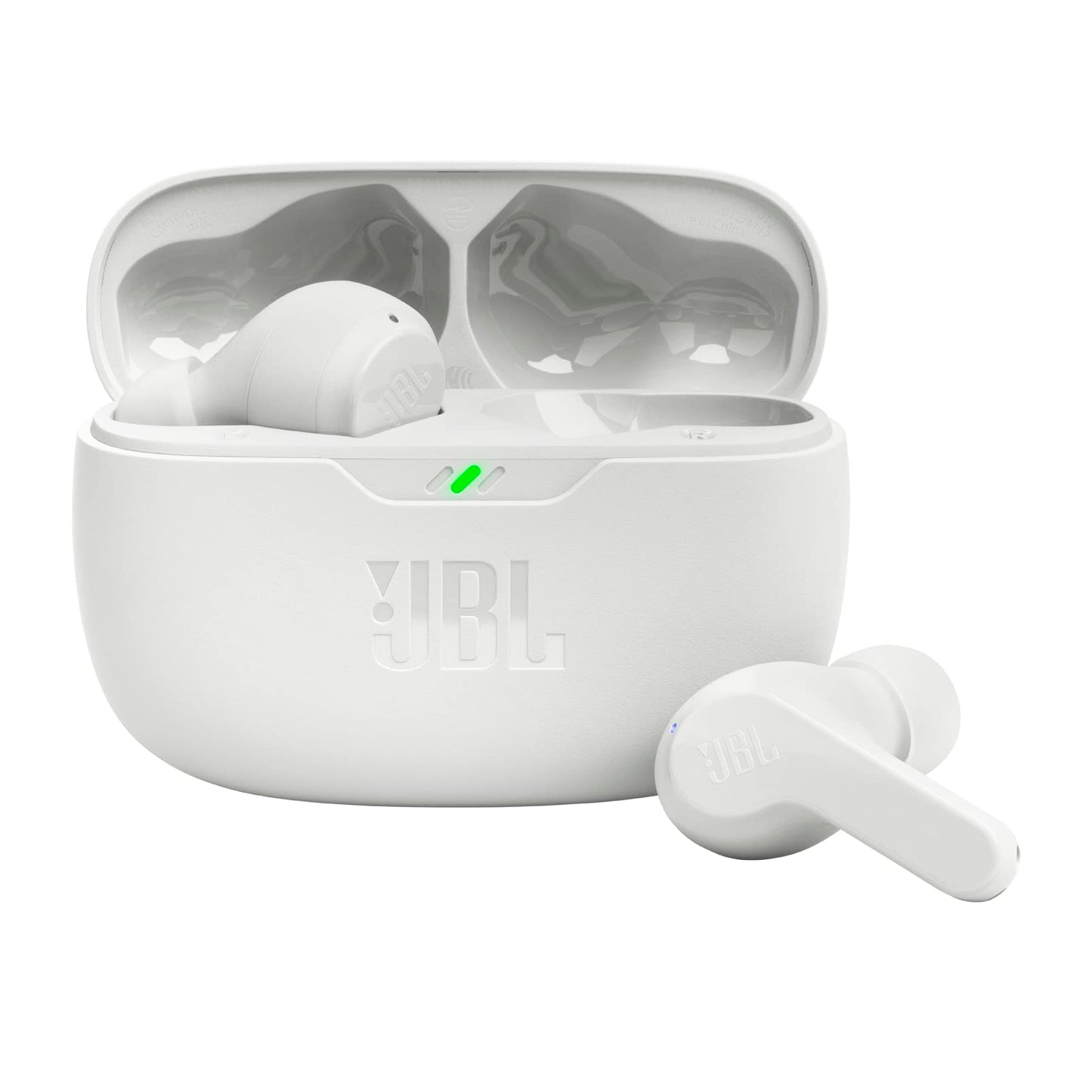 JBL Vibe Beam - True Wireless JBL Deep Bass Sound Earbuds, Bluetooth 5.2, Water & Dust Resistant, Hands-free call with VoiceAware, Up to 32 hours of battery life (Black)
