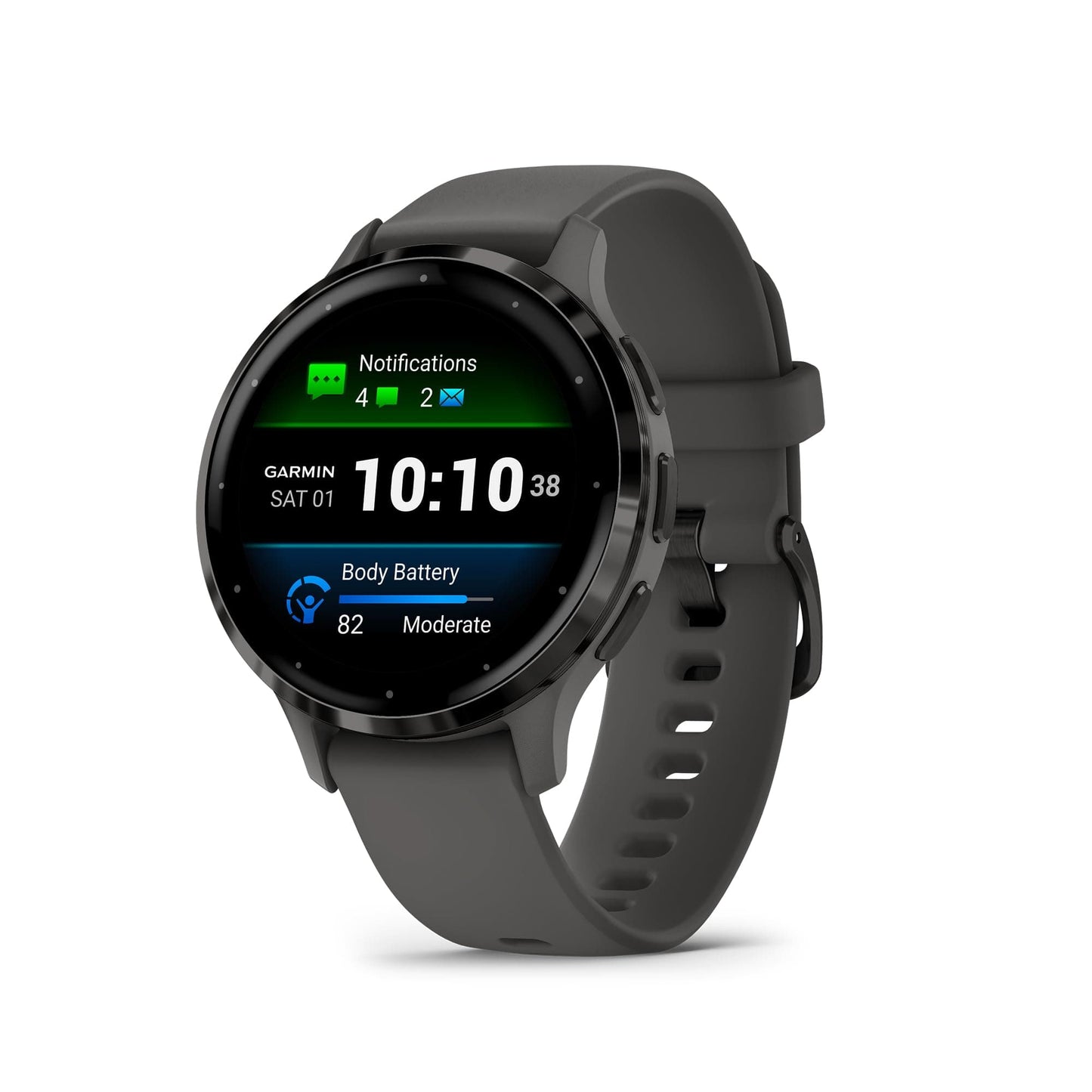 Garmin Venu 3, Smartwatch GPS con Pantalla AMOLED, Negro | Funciones avanzadas de salud y estado físico, duración de la batería de hasta 14 días, monitoreo de energía de la batería corporal con paquete de energía exclusivo