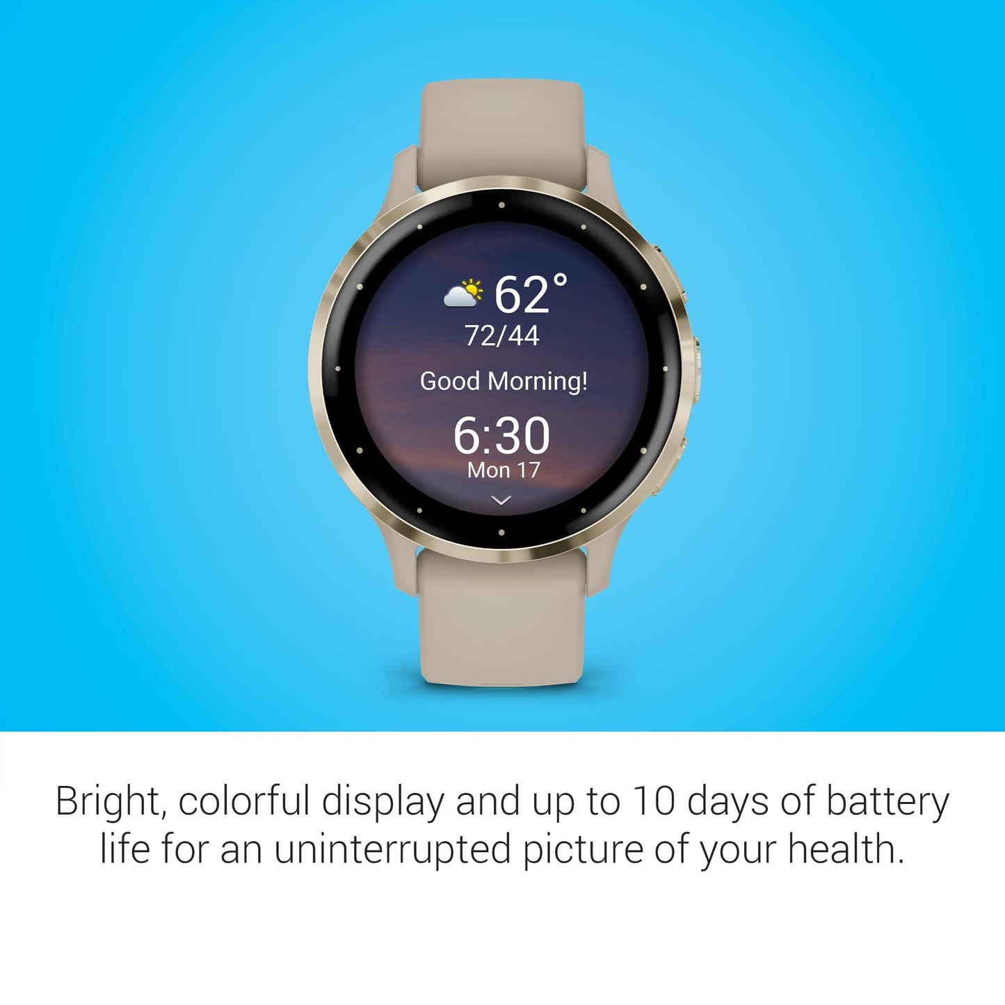 Garmin Venu 3, Smartwatch GPS con Pantalla AMOLED, Negro | Funciones avanzadas de salud y estado físico, duración de la batería de hasta 14 días, monitoreo de energía de la batería corporal con paquete de energía exclusivo