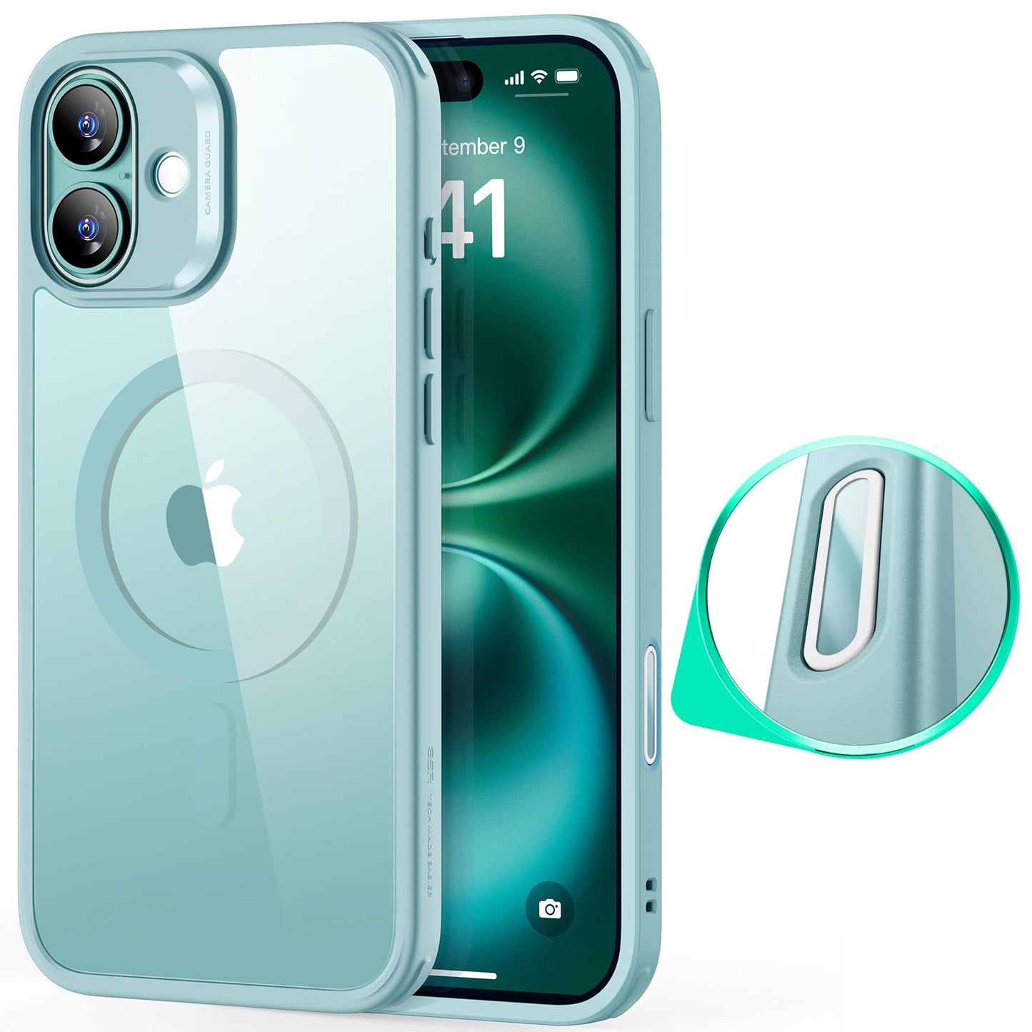ESR for iPhone 16 Pro Max Case, Compatible with MagSafe, Shockproof Military-Grade Protection, Magnetic Phone Case for iPhone 16 Pro Max 6.9 inch, Clear