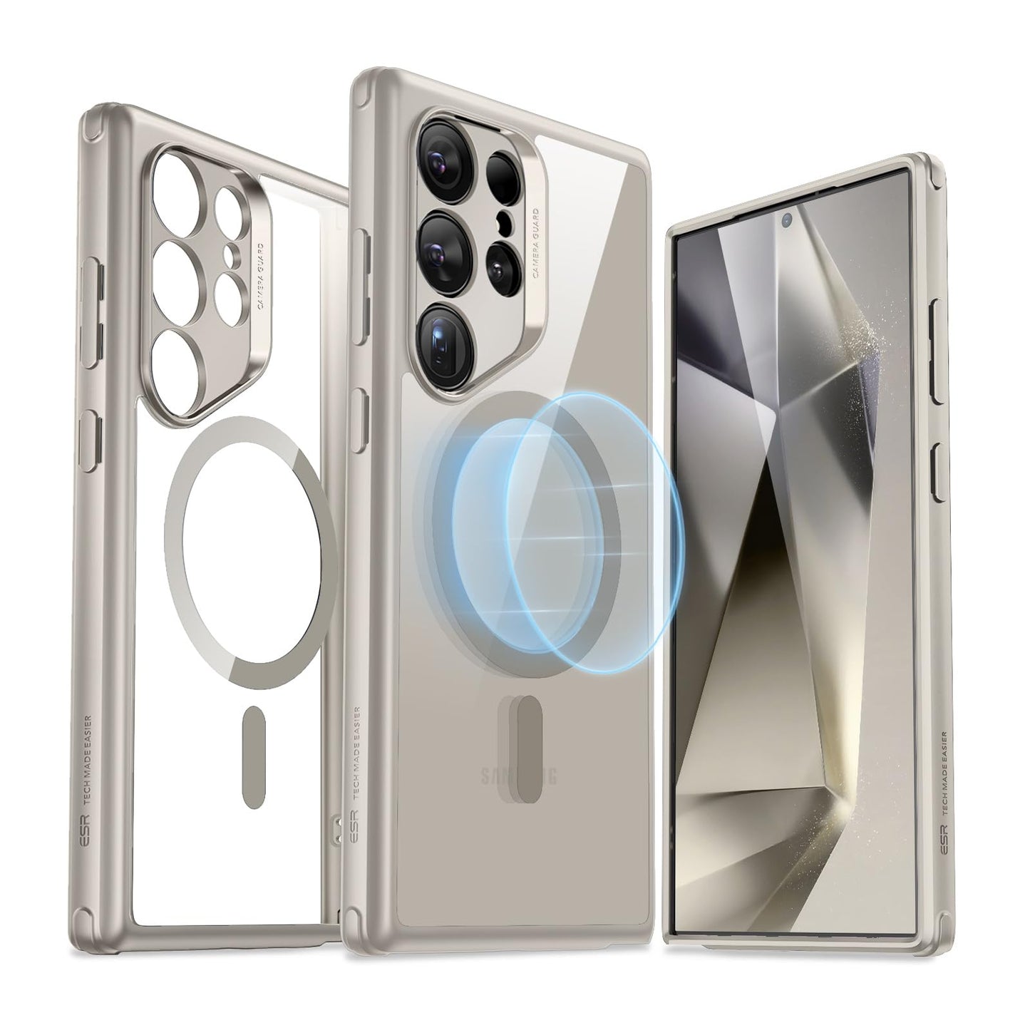 ESR for iPhone 16 Pro Max Case, Compatible with MagSafe, Shockproof Military-Grade Protection, Magnetic Phone Case for iPhone 16 Pro Max 6.9 inch, Clear