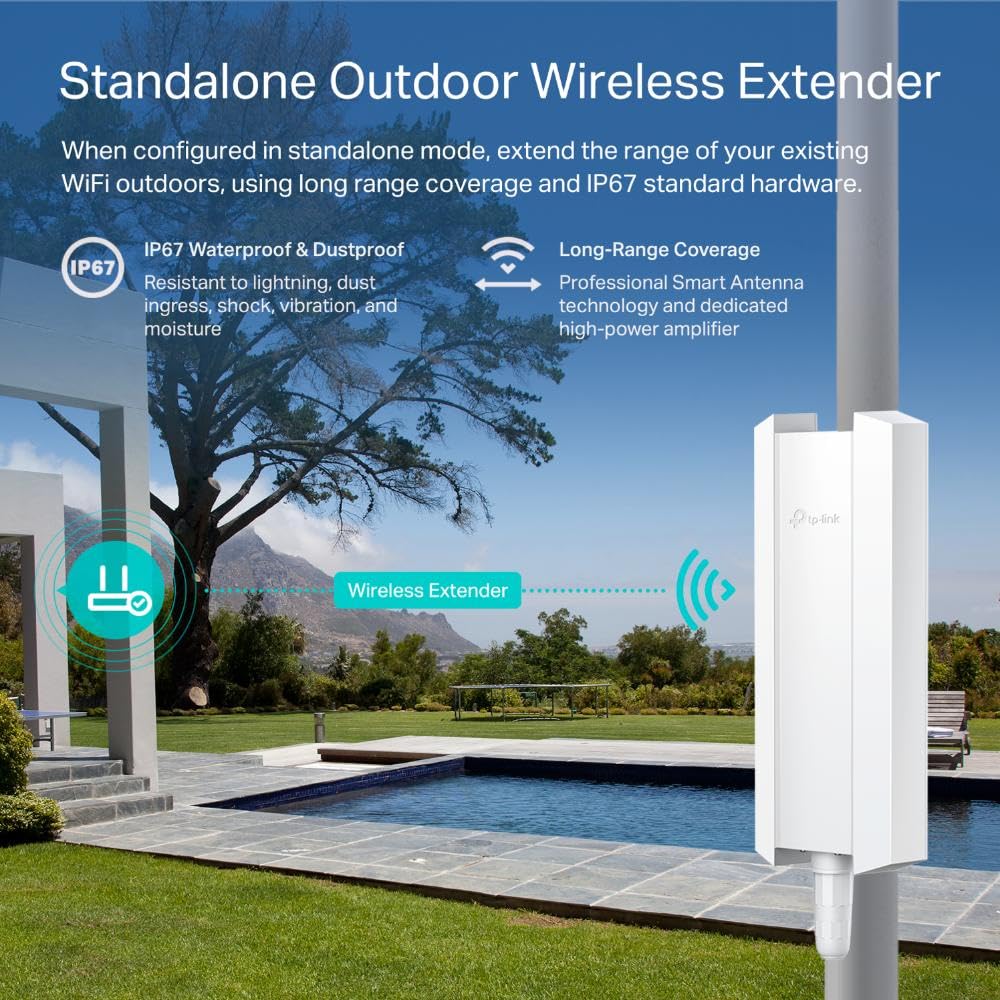 TP-Link EAP610 Ultra-Slim Wireless Access Point for Business | Omada True Wi-Fi 6 AX1800 | DC Adapter Included | Mesh, Seamless Roaming, WPA3, MU-MIMO | Remote & App Control | PoE+ Powered