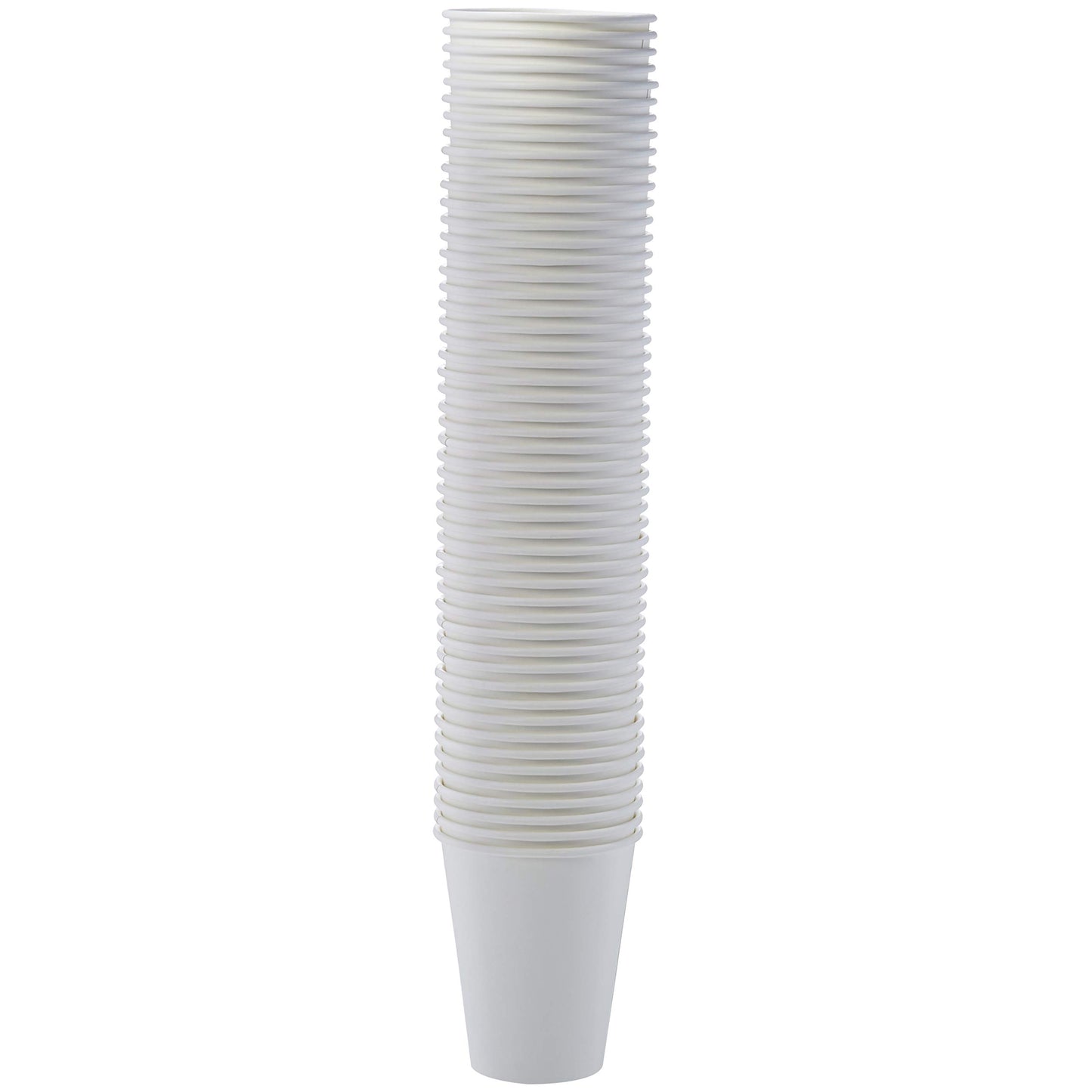 Amazon Basics Compostable Coffee Cups, 8 Ounces, Paper, 1000 Count (Pack of 1), White