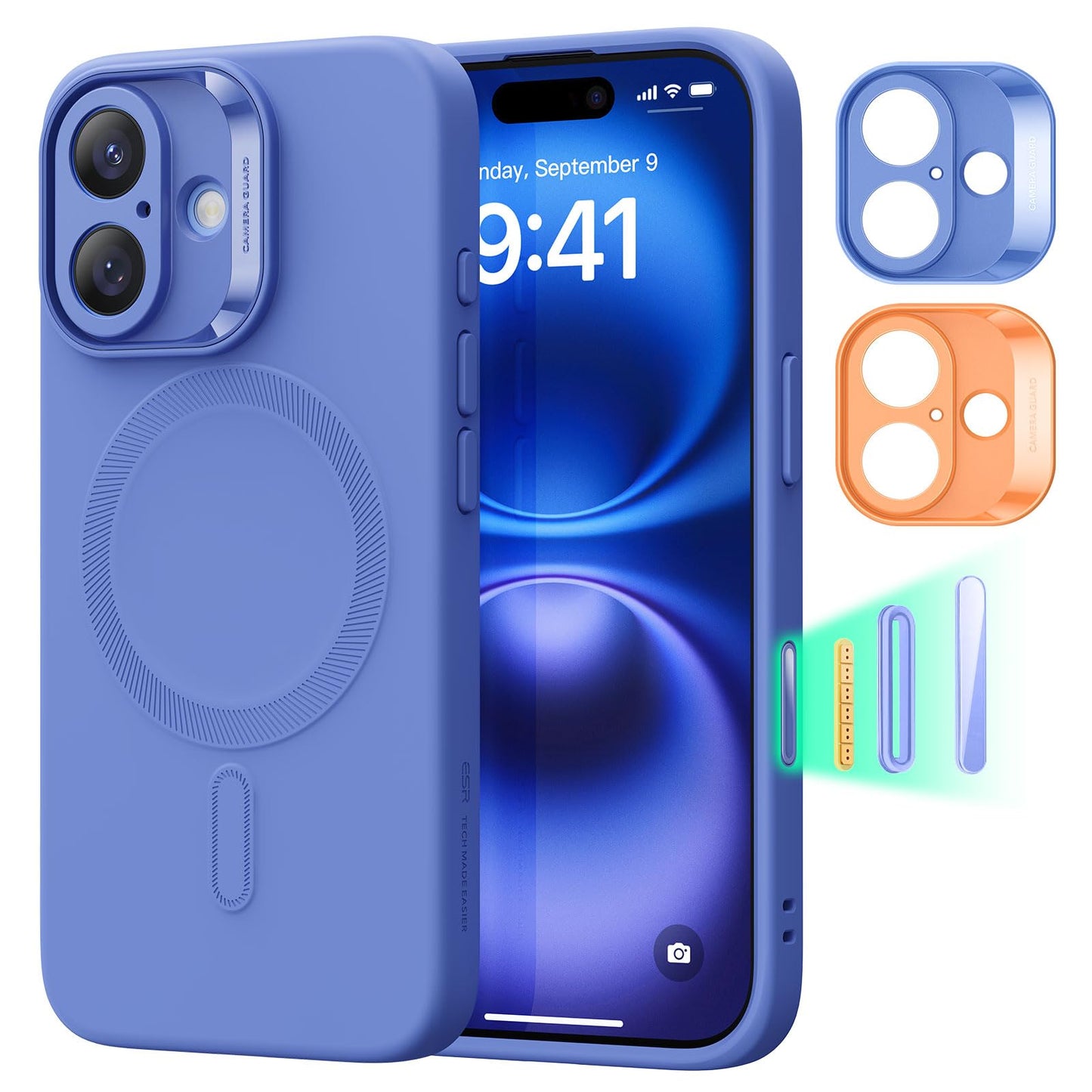 ESR for iPhone 16 Pro Max Case, Compatible with MagSafe, Shockproof Military-Grade Protection, Magnetic Phone Case for iPhone 16 Pro Max 6.9 inch, Clear