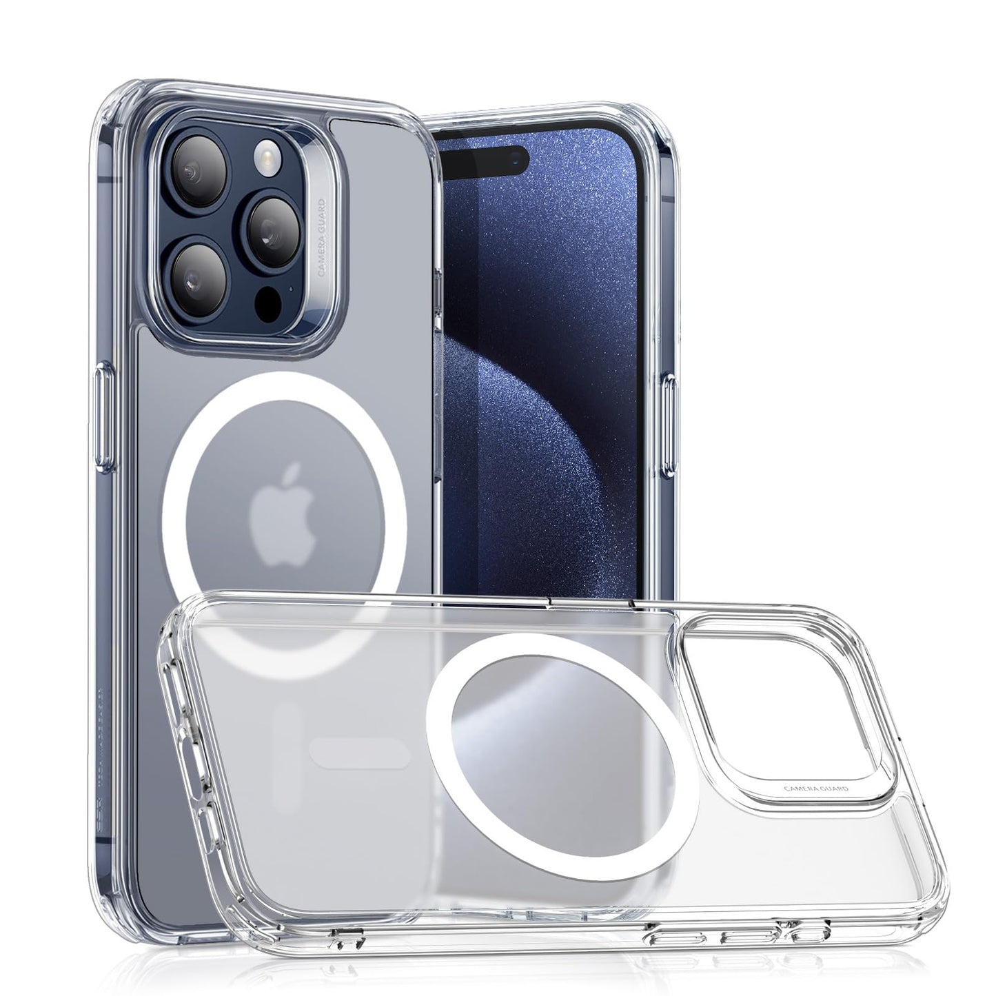 ESR for iPhone 16 Pro Max Case, Compatible with MagSafe, Shockproof Military-Grade Protection, Magnetic Phone Case for iPhone 16 Pro Max 6.9 inch, Clear