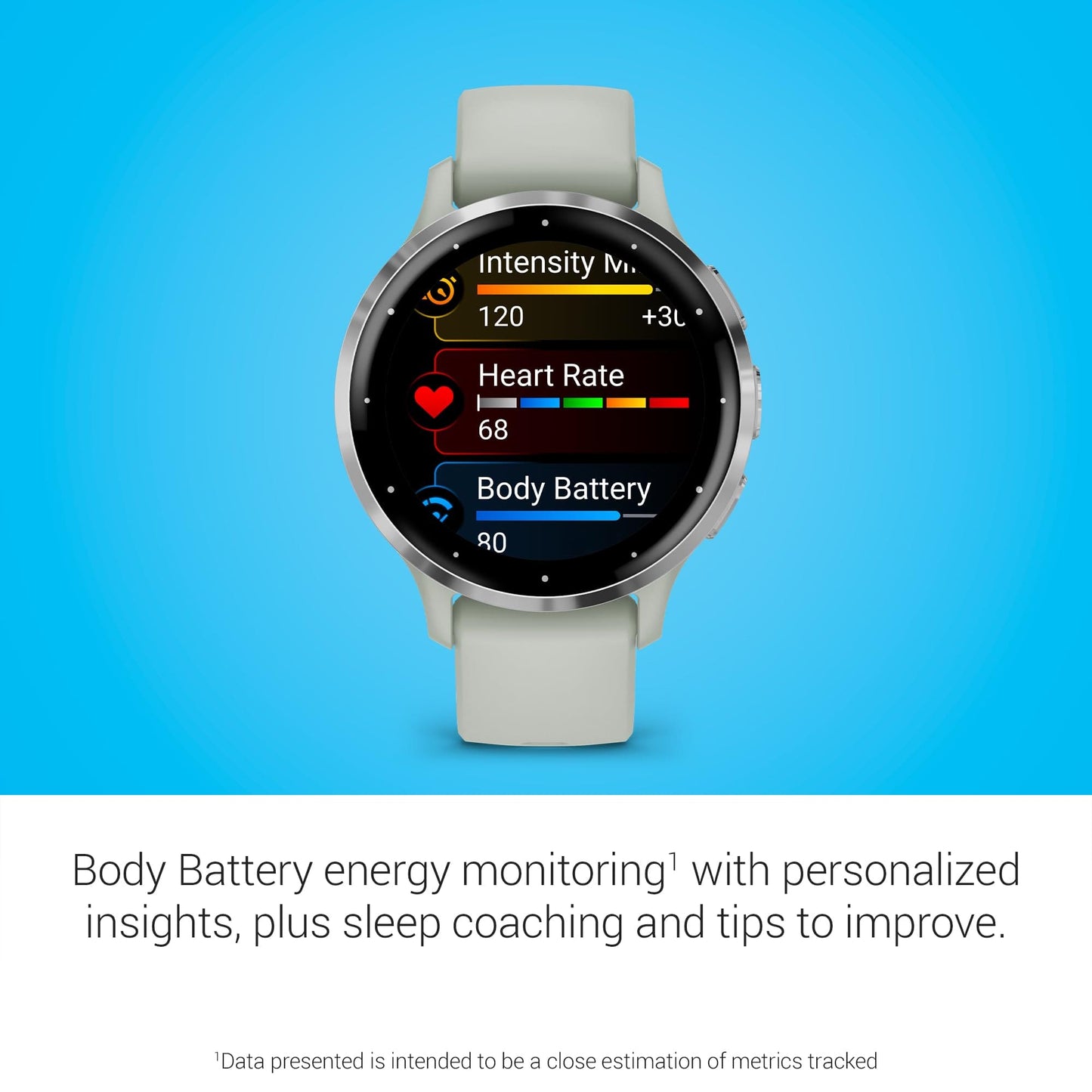 Garmin Venu 3, Smartwatch GPS con Pantalla AMOLED, Negro | Funciones avanzadas de salud y estado físico, duración de la batería de hasta 14 días, monitoreo de energía de la batería corporal con paquete de energía exclusivo