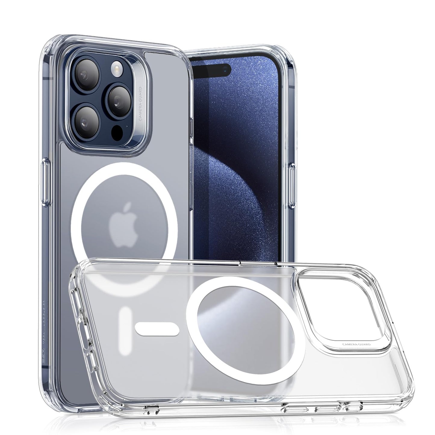 ESR for iPhone 16 Pro Max Case, Compatible with MagSafe, Shockproof Military-Grade Protection, Magnetic Phone Case for iPhone 16 Pro Max 6.9 inch, Clear