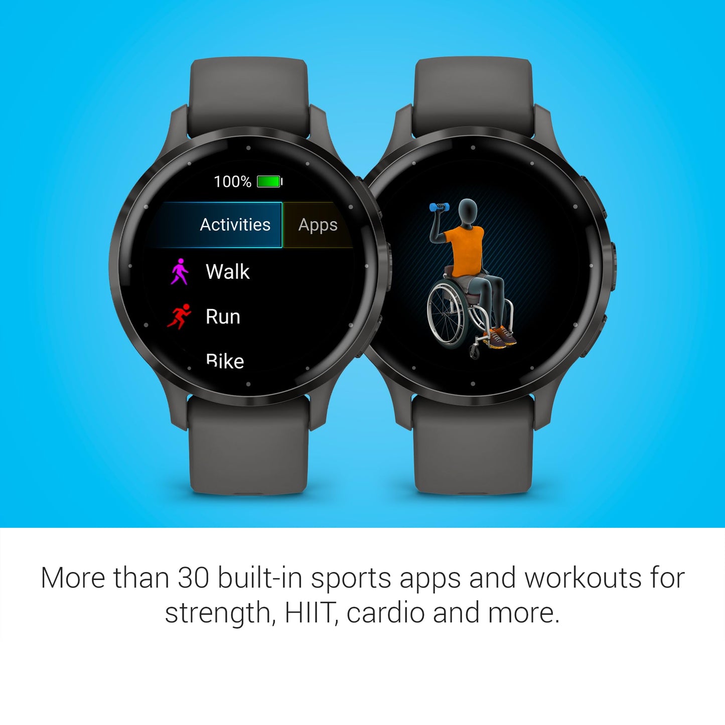 Garmin Venu 3, Smartwatch GPS con Pantalla AMOLED, Negro | Funciones avanzadas de salud y estado físico, duración de la batería de hasta 14 días, monitoreo de energía de la batería corporal con paquete de energía exclusivo