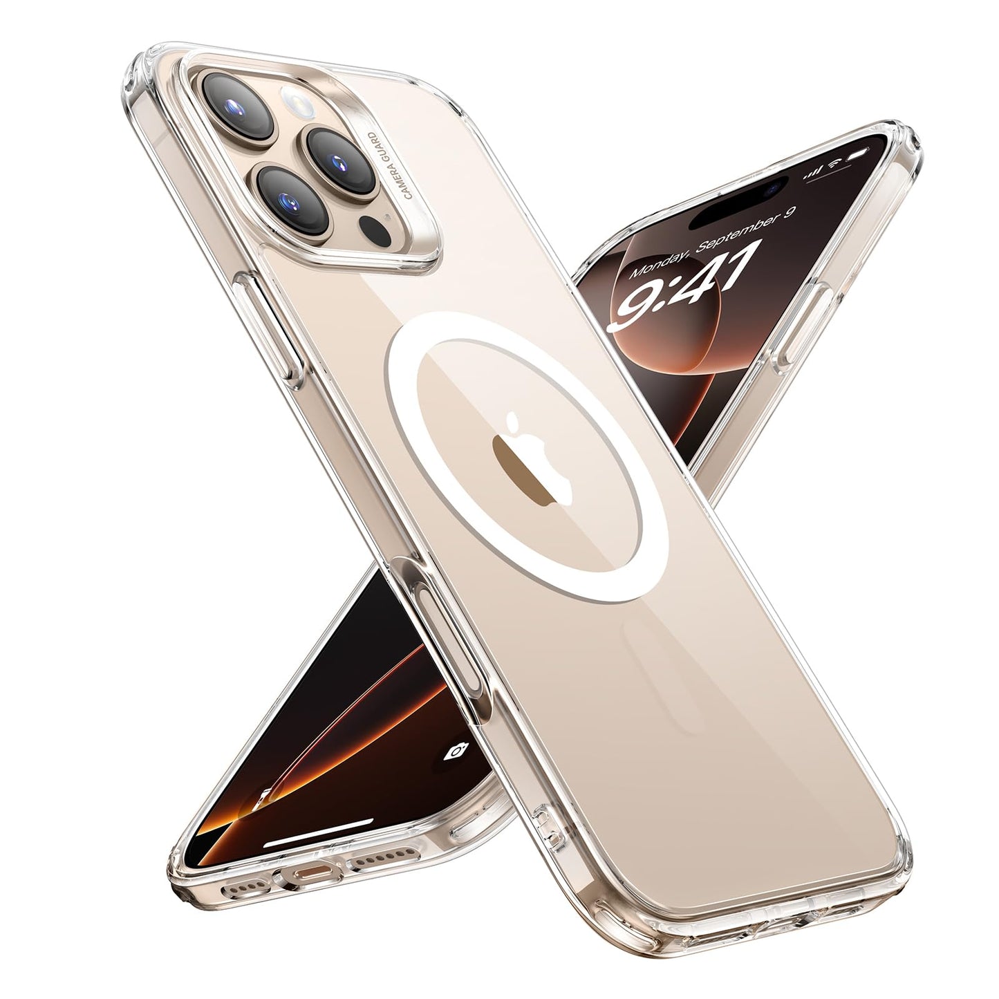 ESR for iPhone 16 Pro Max Case, Compatible with MagSafe, Shockproof Military-Grade Protection, Magnetic Phone Case for iPhone 16 Pro Max 6.9 inch, Clear