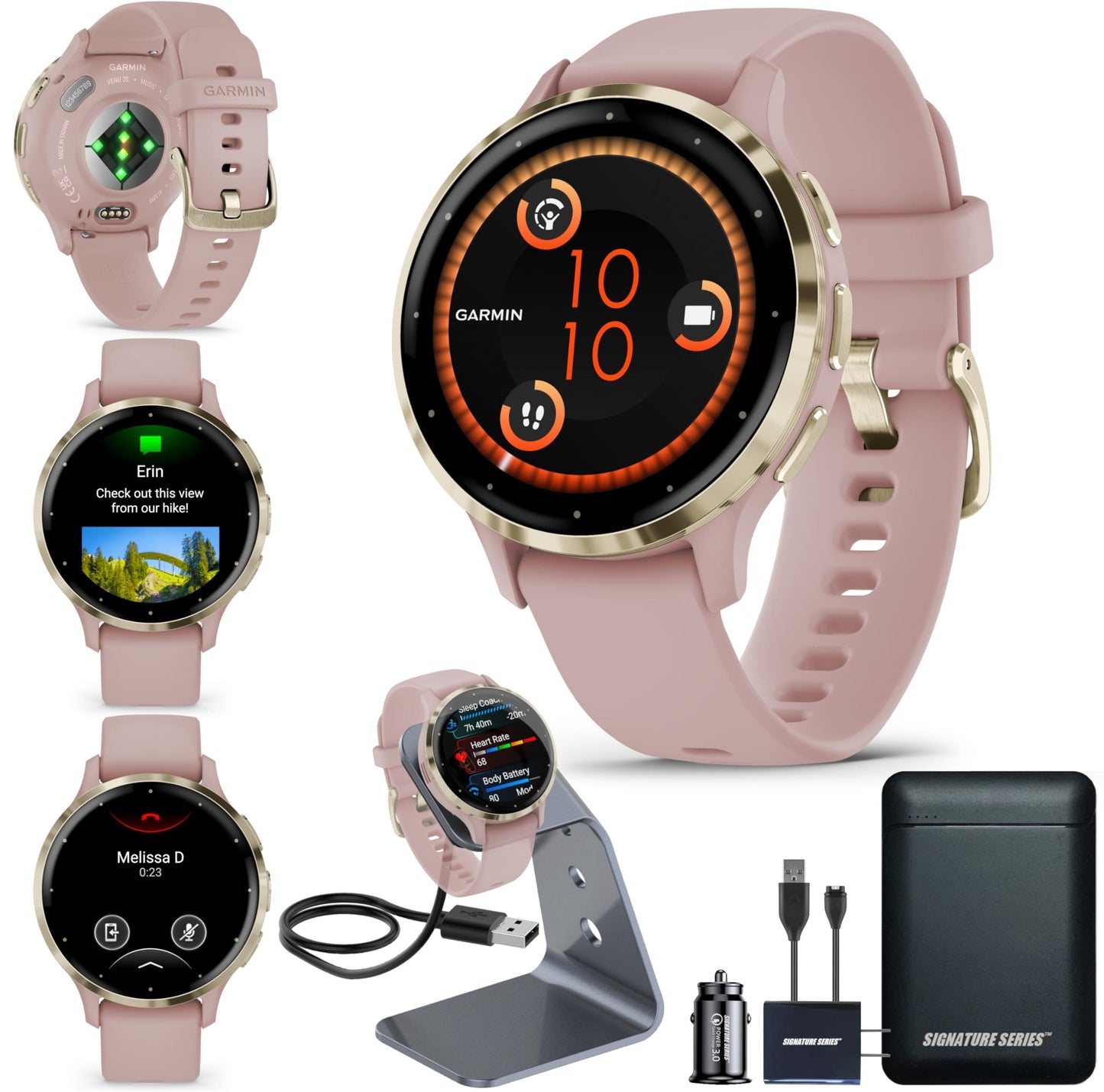 Garmin Venu 3, Smartwatch GPS con Pantalla AMOLED, Negro | Funciones avanzadas de salud y estado físico, duración de la batería de hasta 14 días, monitoreo de energía de la batería corporal con paquete de energía exclusivo