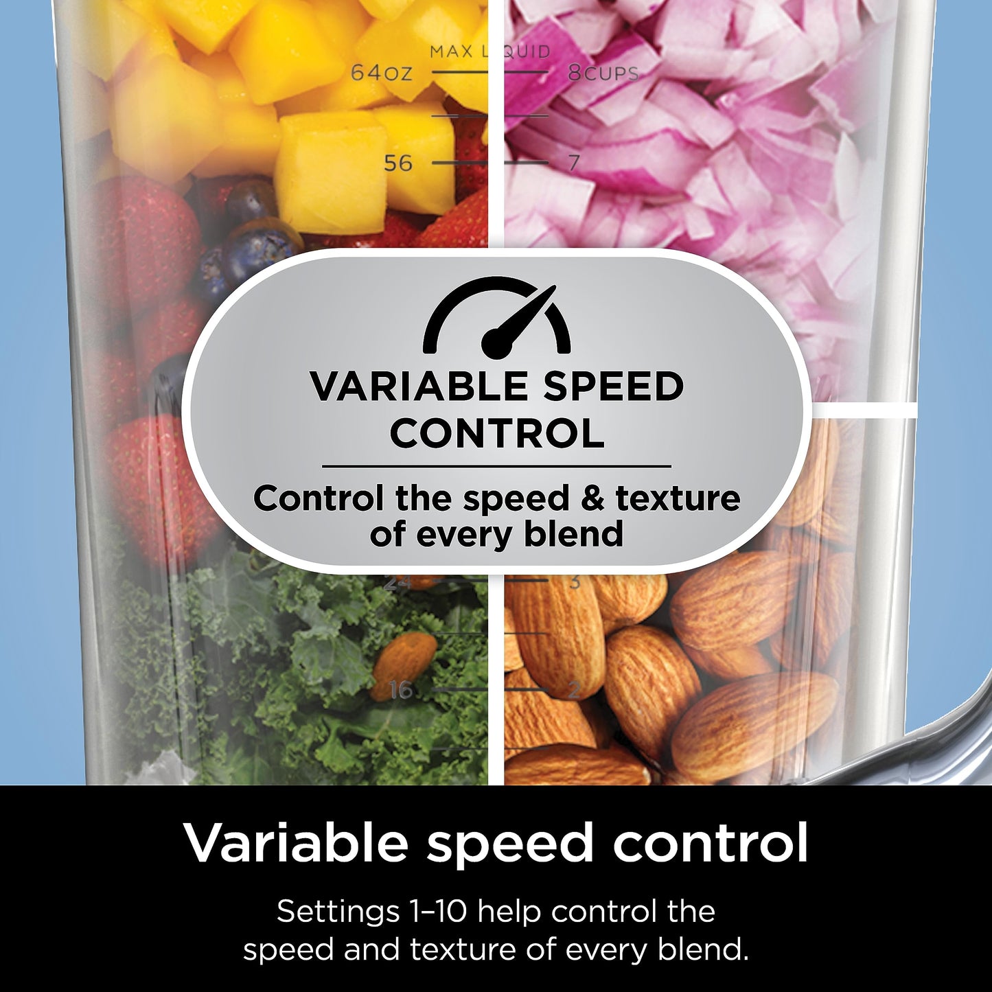 Ninja TB401 Detect Kitchen System Power Blender + Processor Pro, BlendSense Technology, Blender, Chopping & Smoothies, 1800 Peak Watts, 72 oz. Pitcher, 64 oz. Food Processor, 24 oz. To-Go Cup, Black