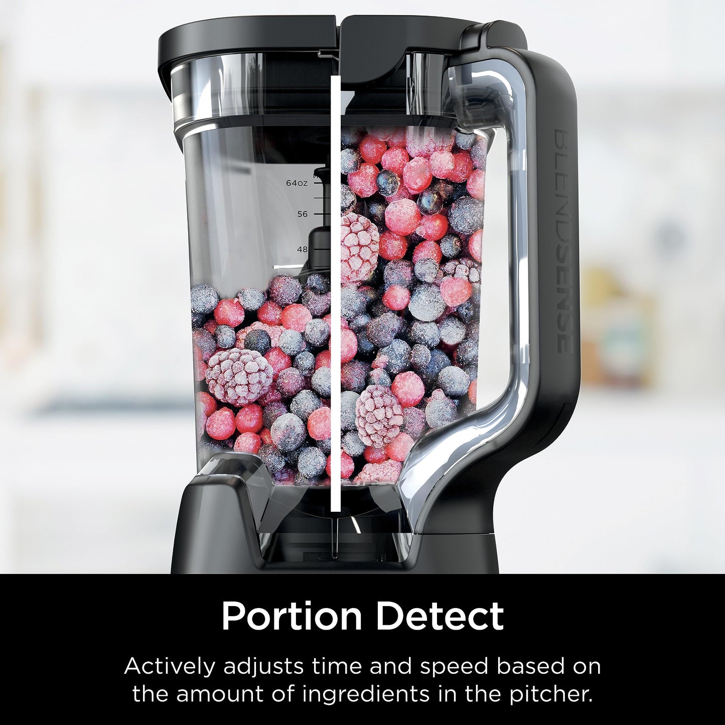 Ninja TB401 Detect Kitchen System Power Blender + Processor Pro, BlendSense Technology, Blender, Chopping & Smoothies, 1800 Peak Watts, 72 oz. Pitcher, 64 oz. Food Processor, 24 oz. To-Go Cup, Black
