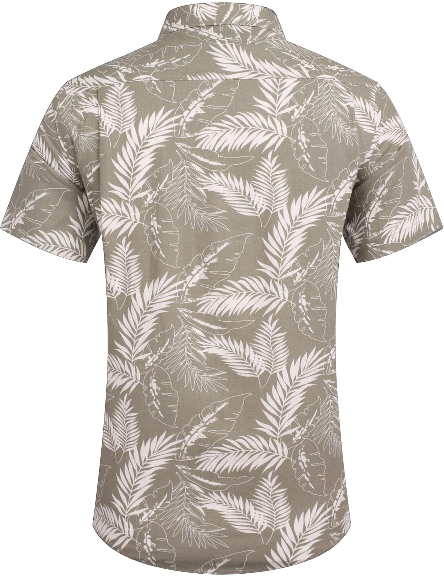 COOFANDY Men's Linen Shirts Casual Button Down Short Sleeve Summer Beach Shirt Hawaiian Vacation Shirts - Xpressa