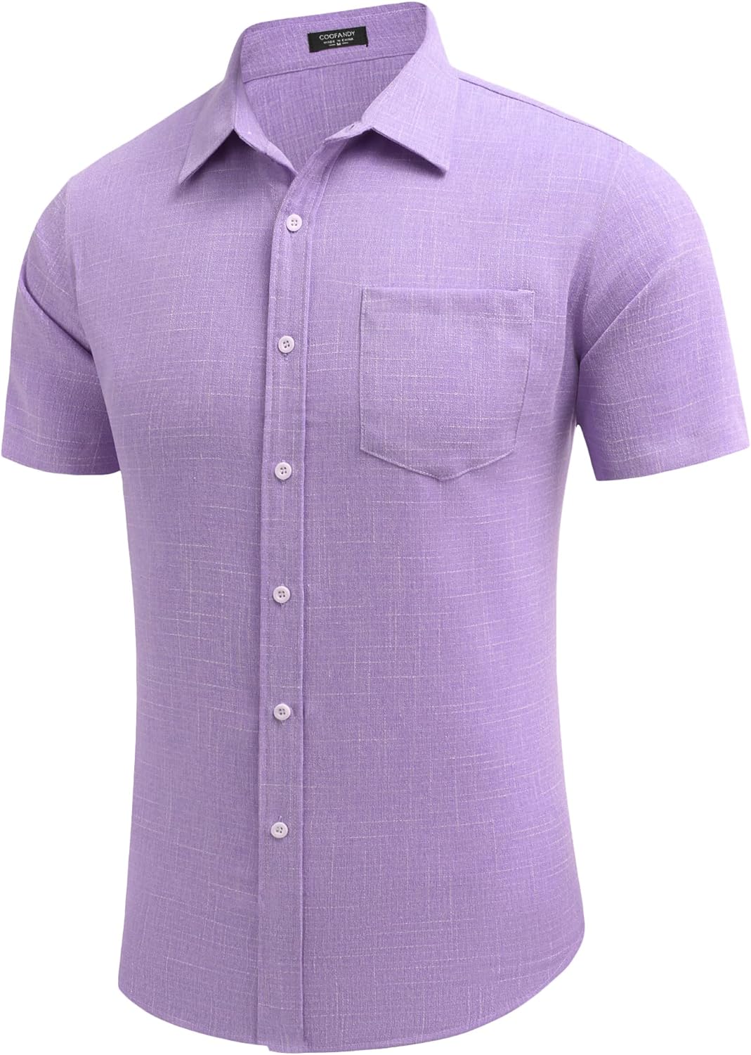 COOFANDY Men's Linen Shirts Casual Button Down Short Sleeve Summer Beach Shirt Hawaiian Vacation Shirts - Xpressa