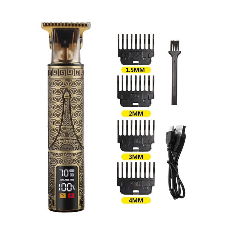 Digital Display Electric Stainless Steel Hair Clipper - Xpressa