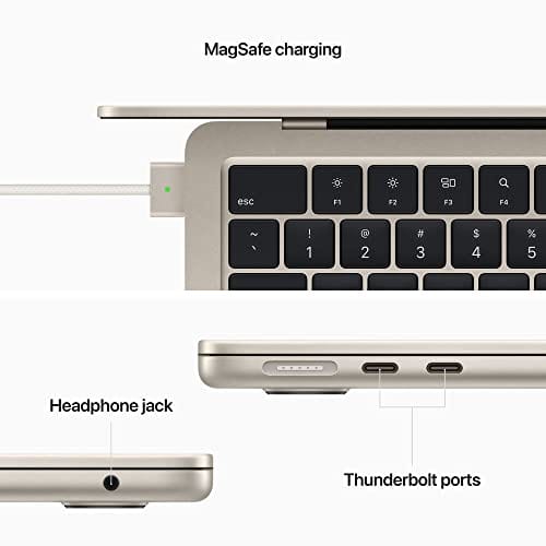 2022 Apple MacBook Air Laptop with Apple M2 chip (13.6 - inch, 8GB RAM, 256GB SSD Storage) Midnight (Renewed) - Xpressa