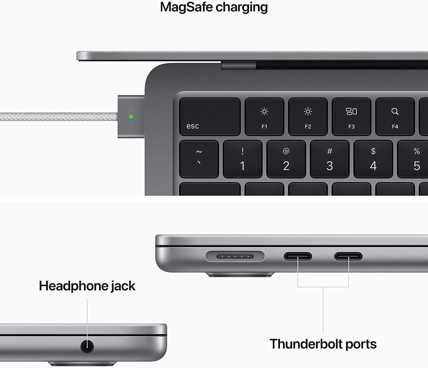 2022 Apple MacBook Air Laptop with Apple M2 chip (13.6 - inch, 8GB RAM, 256GB SSD Storage) Midnight (Renewed) - Xpressa