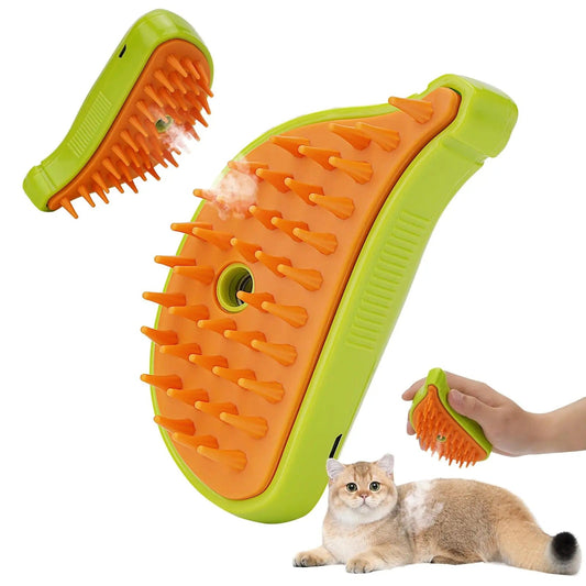 3 In 1 Pet Steam Brush Cat Dog Cleaning Steamy Spray Massage Beauty Comb Hair Removal Grooming Supplies Pets Accessories - Xpressa