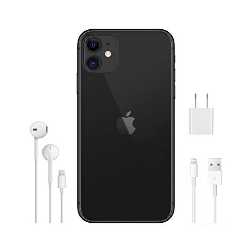 Apple iPhone 11 [64GB, Black] + Carrier Subscription [Cricket Wireless]