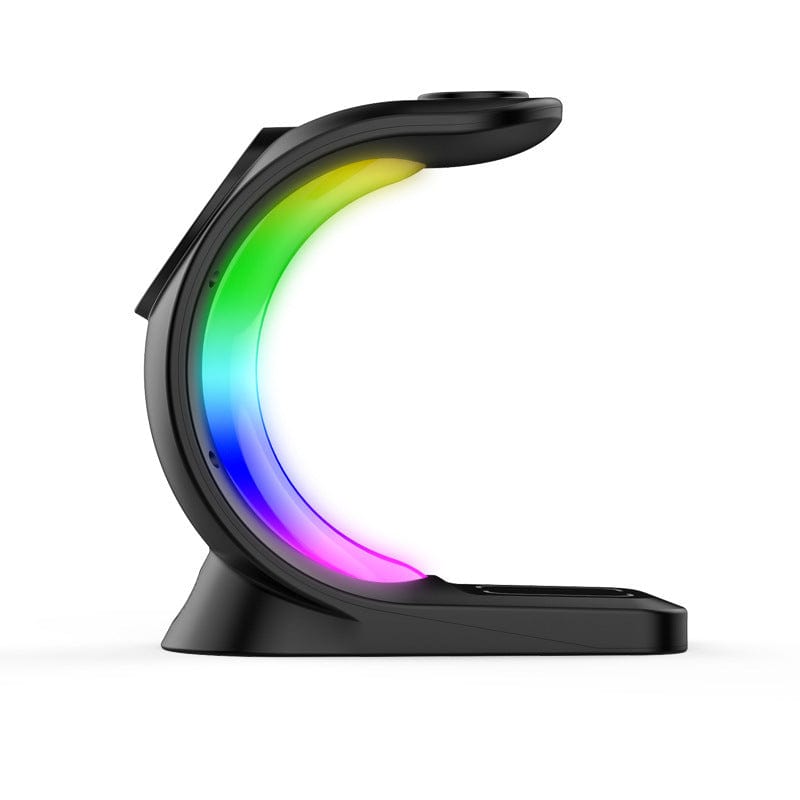 4 In 1 Magnetic Wireless Charger Fast Charging For Smart Phone Atmosphere Light Charging Station For Airpods Pro I - phone Watch - Xpressa