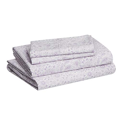 Amazon Basics Lightweight Super Soft, Breathable Easy Care Microfiber 3 Piece Bed Sheet Set with 14-Inch Deep Pockets, Twin, Dark Gray, Solid
