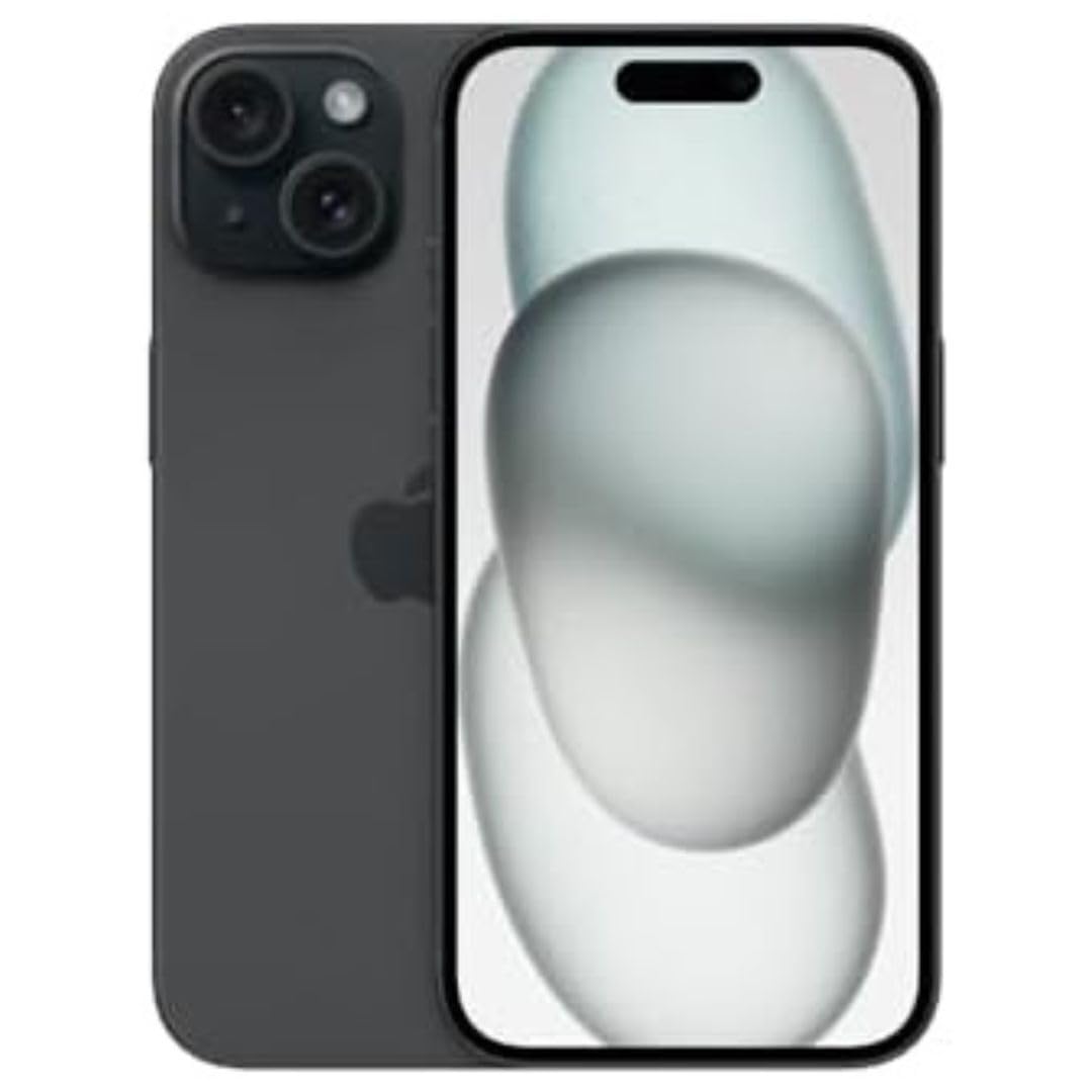 Apple iPhone 15, 128GB, Black - Unlocked (Renewed Premium)