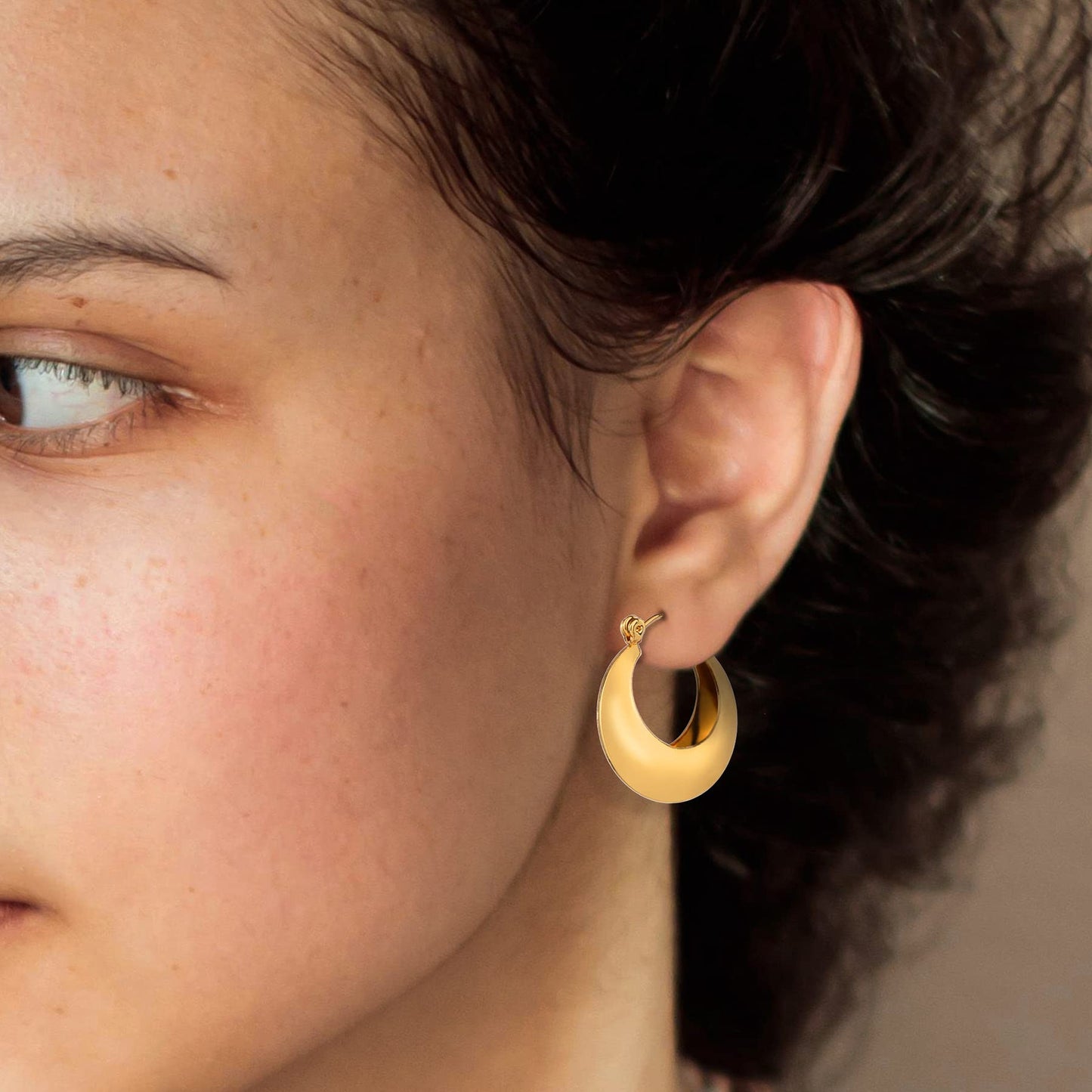 6 Pairs 14K Gold Hoop Earrings for Women Lightweight Chunky Hoop Earrings Multipack Hypoallergenic, Thick Open Twisted Huggie Hoops Earring Set Jewelry for Gifts. - Xpressa