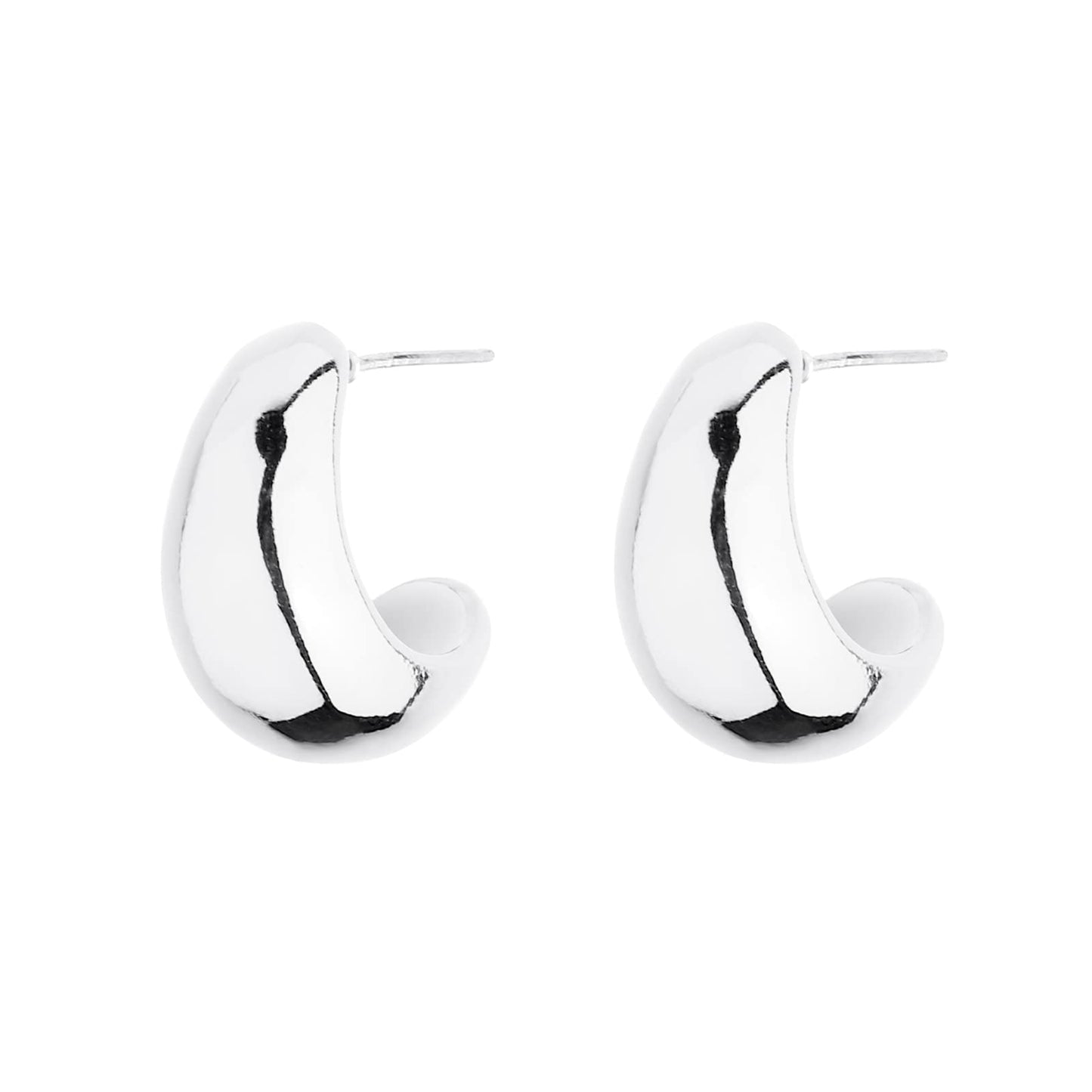 6 Pairs 14K Gold Hoop Earrings for Women Lightweight Chunky Hoop Earrings Multipack Hypoallergenic, Thick Open Twisted Huggie Hoops Earring Set Jewelry for Gifts. - Xpressa