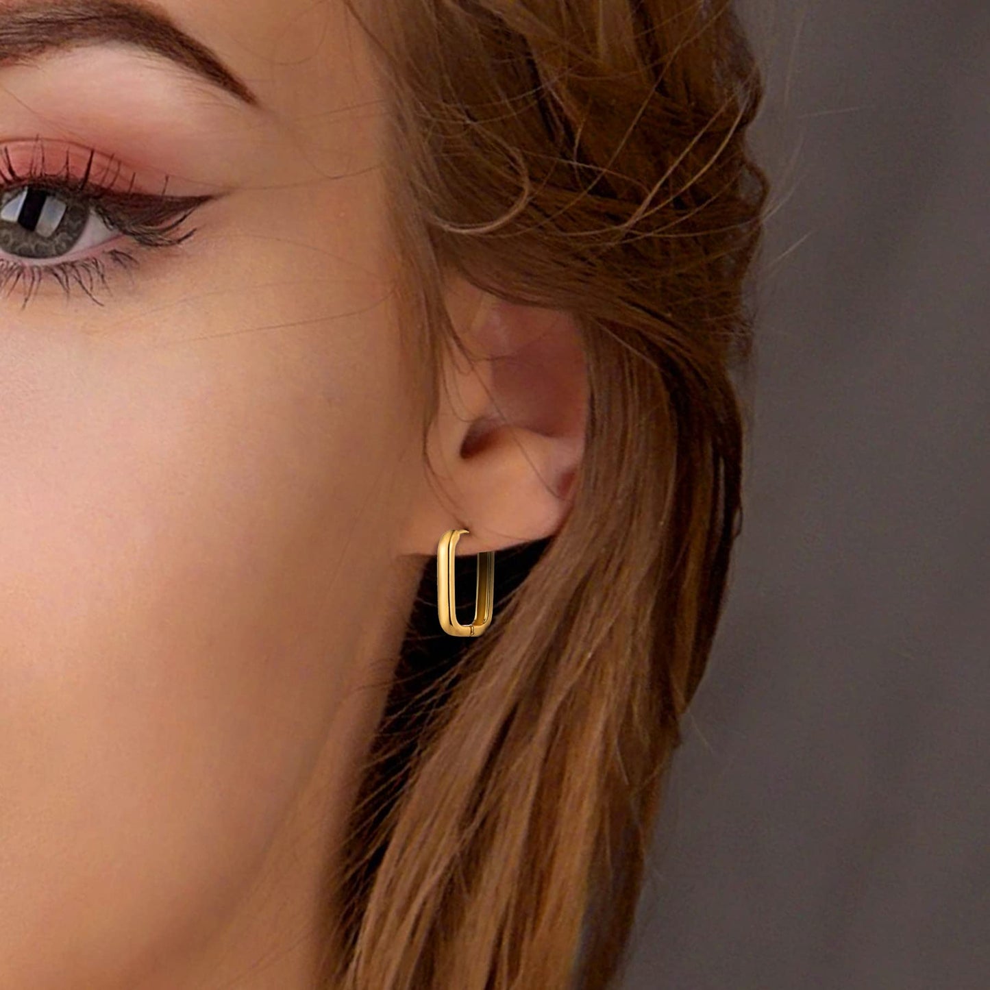 6 Pairs 14K Gold Hoop Earrings for Women Lightweight Chunky Hoop Earrings Multipack Hypoallergenic, Thick Open Twisted Huggie Hoops Earring Set Jewelry for Gifts. - Xpressa