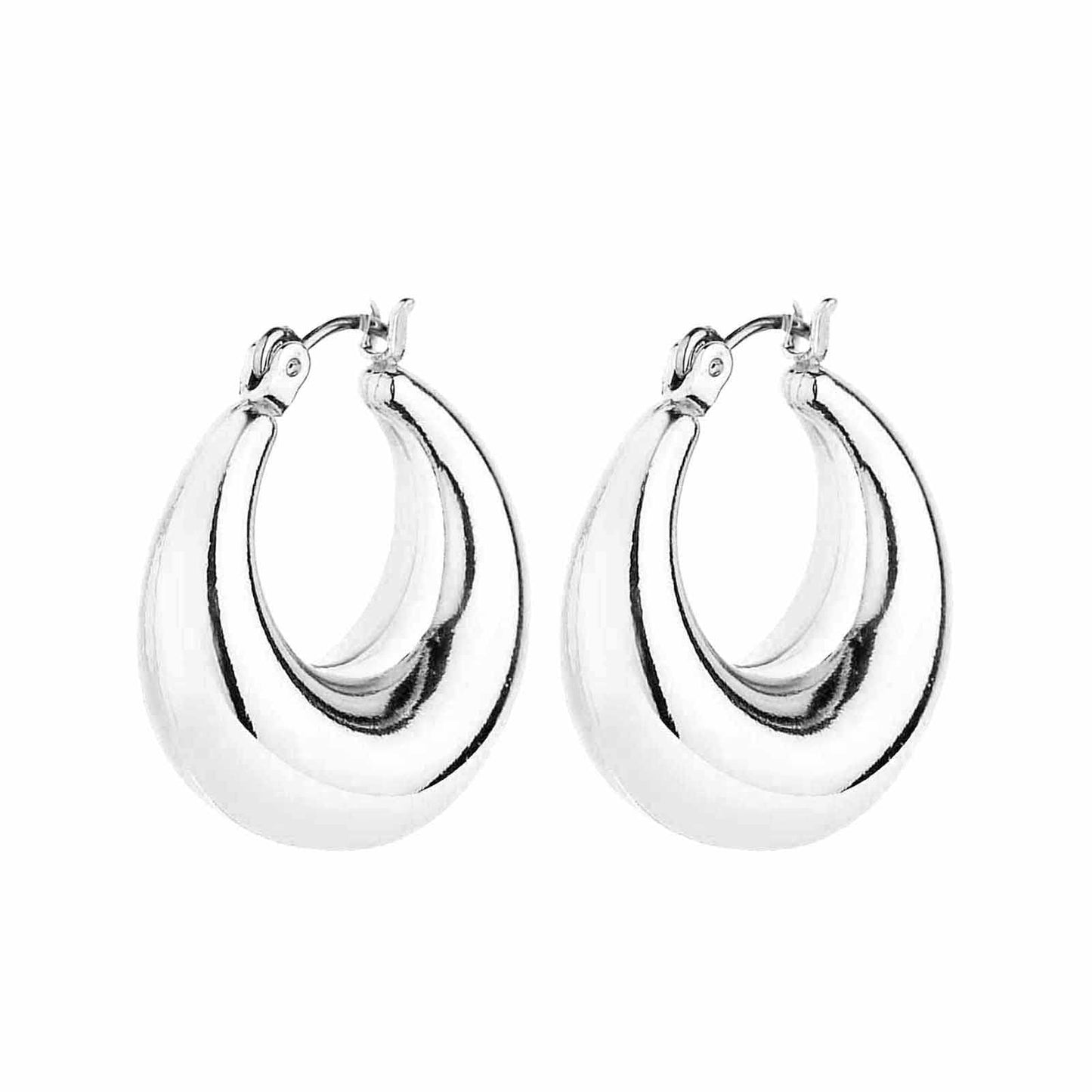 6 Pairs 14K Gold Hoop Earrings for Women Lightweight Chunky Hoop Earrings Multipack Hypoallergenic, Thick Open Twisted Huggie Hoops Earring Set Jewelry for Gifts. - Xpressa