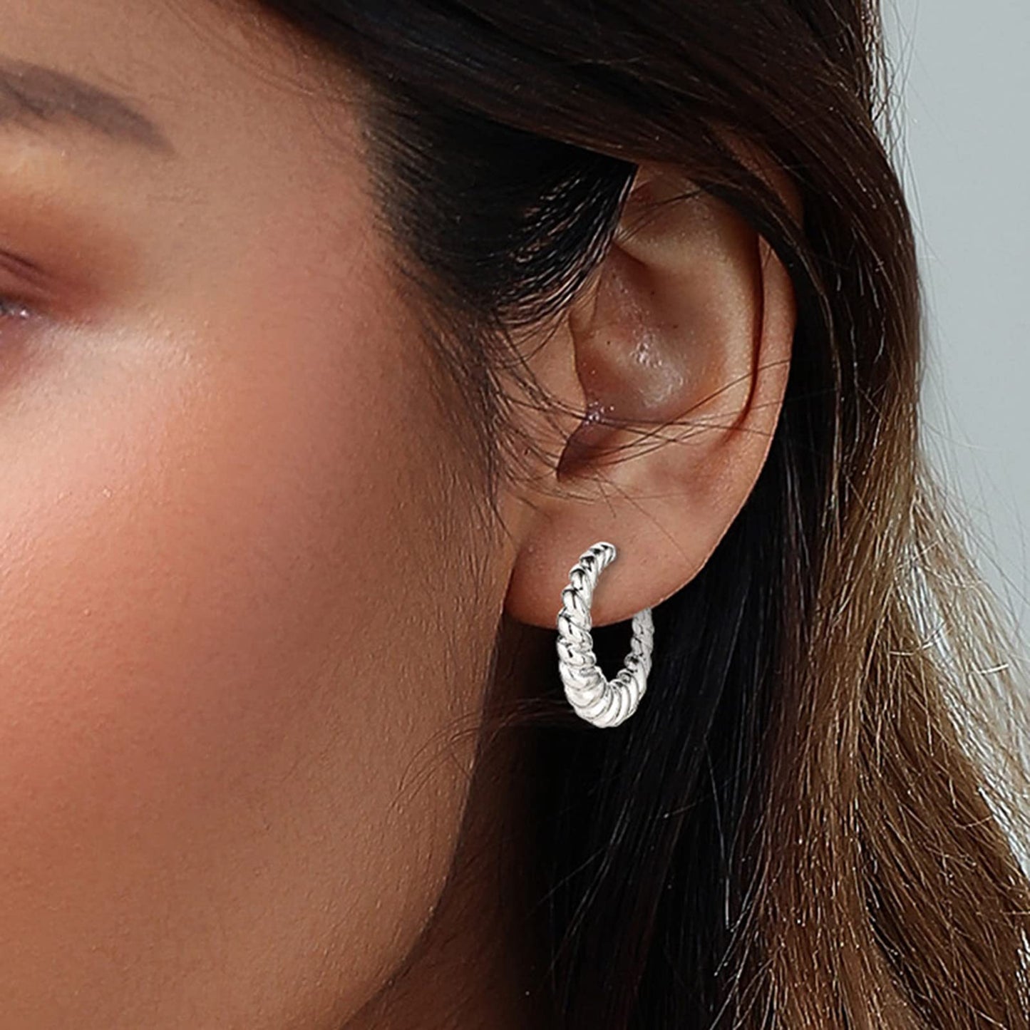 6 Pairs 14K Gold Hoop Earrings for Women Lightweight Chunky Hoop Earrings Multipack Hypoallergenic, Thick Open Twisted Huggie Hoops Earring Set Jewelry for Gifts. - Xpressa