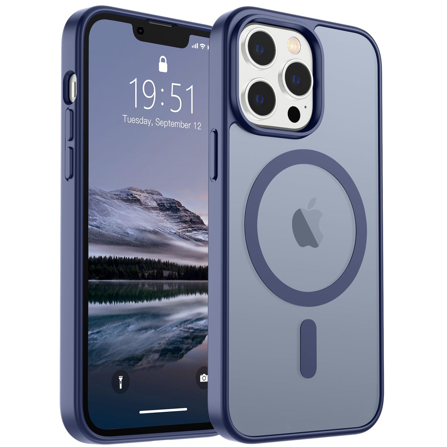 SUPFINE Magnetic for iPhone 16e Case 2025 (Compatible with MagSafe)(Military Grade Drop Protection) Slim Translucent Matte Shockproof with Anti-Fingerprint Phone Case,Black