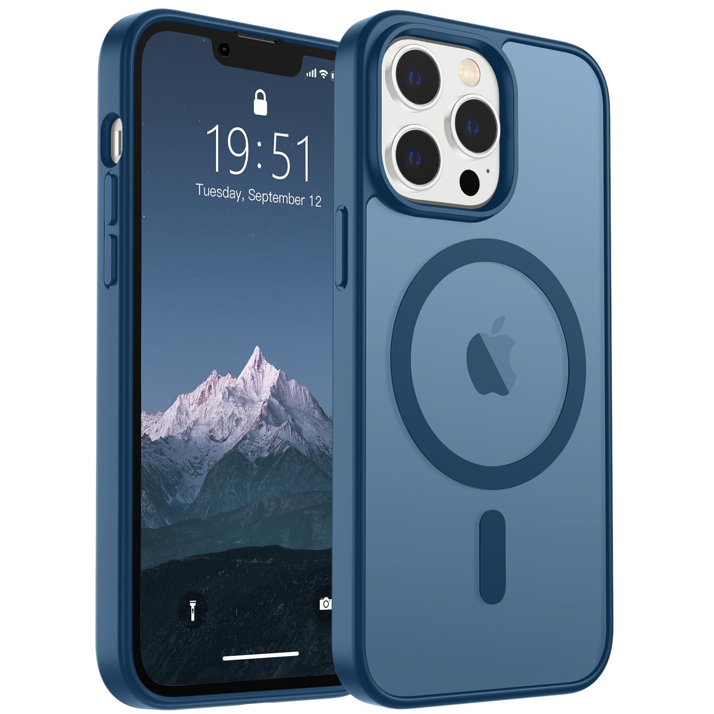 SUPFINE Magnetic for iPhone 16e Case 2025 (Compatible with MagSafe)(Military Grade Drop Protection) Slim Translucent Matte Shockproof with Anti-Fingerprint Phone Case,Black