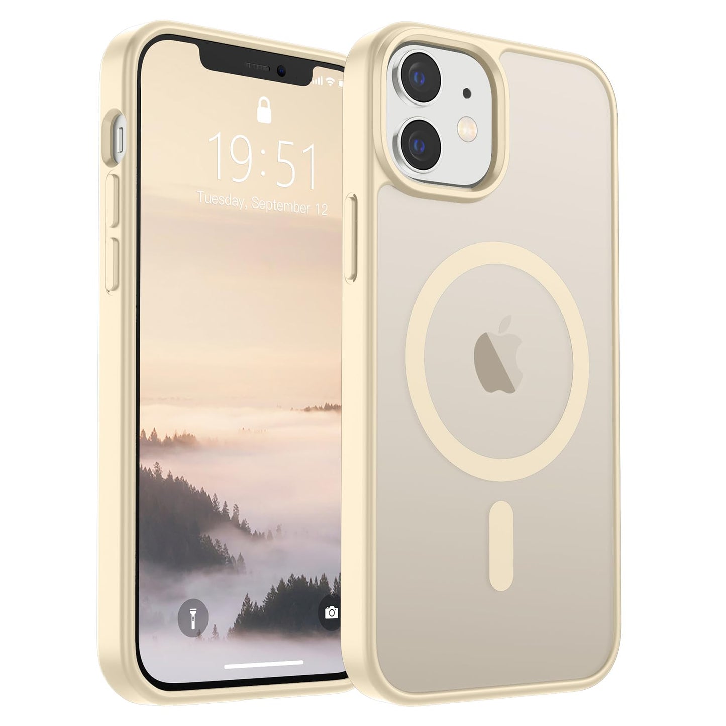 SUPFINE Magnetic for iPhone 16e Case 2025 (Compatible with MagSafe)(Military Grade Drop Protection) Slim Translucent Matte Shockproof with Anti-Fingerprint Phone Case,Black