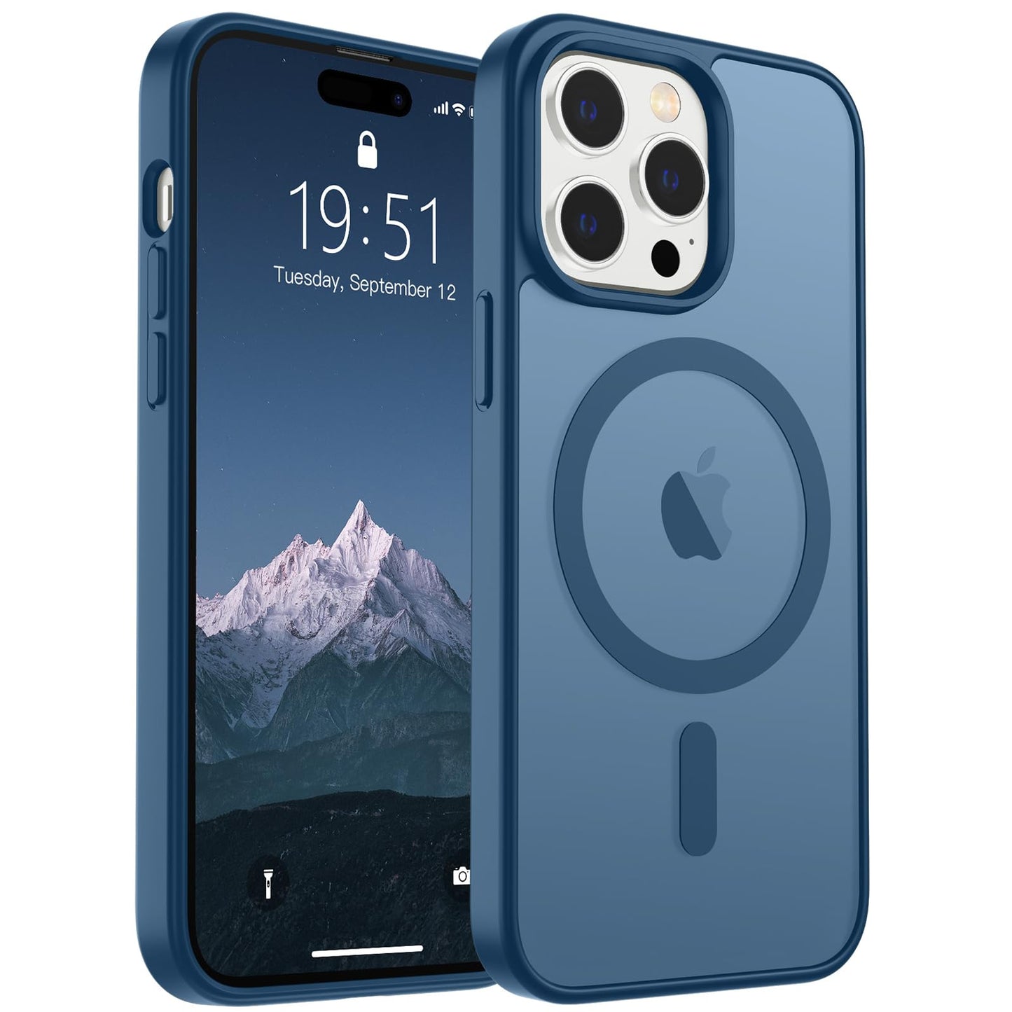 SUPFINE Magnetic for iPhone 16e Case 2025 (Compatible with MagSafe)(Military Grade Drop Protection) Slim Translucent Matte Shockproof with Anti-Fingerprint Phone Case,Black