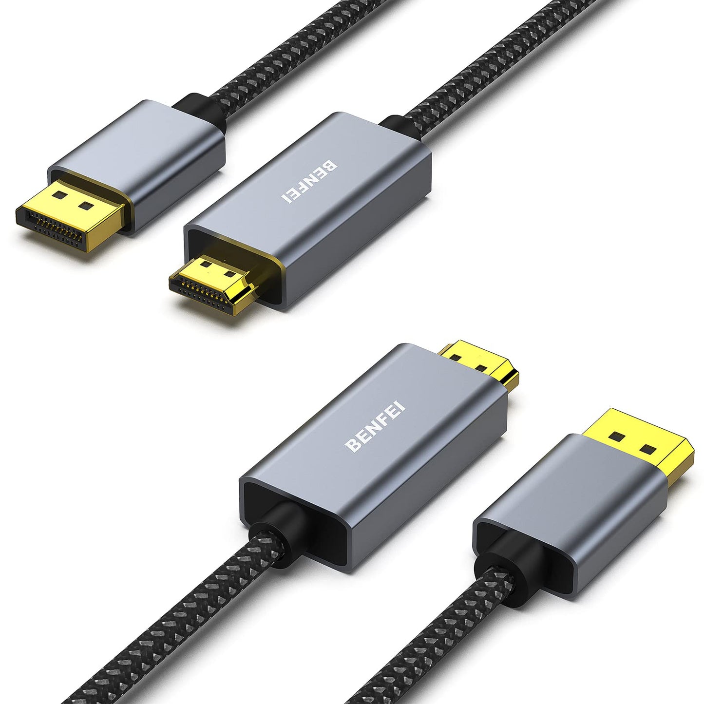 BENFEI 4K DisplayPort to HDMI Cable 1.8M, Uni-Directional DisplayPort to HDMI Cable Gold Plated Cord for Lenovo, HP, ASUS, Dell and Other Brands