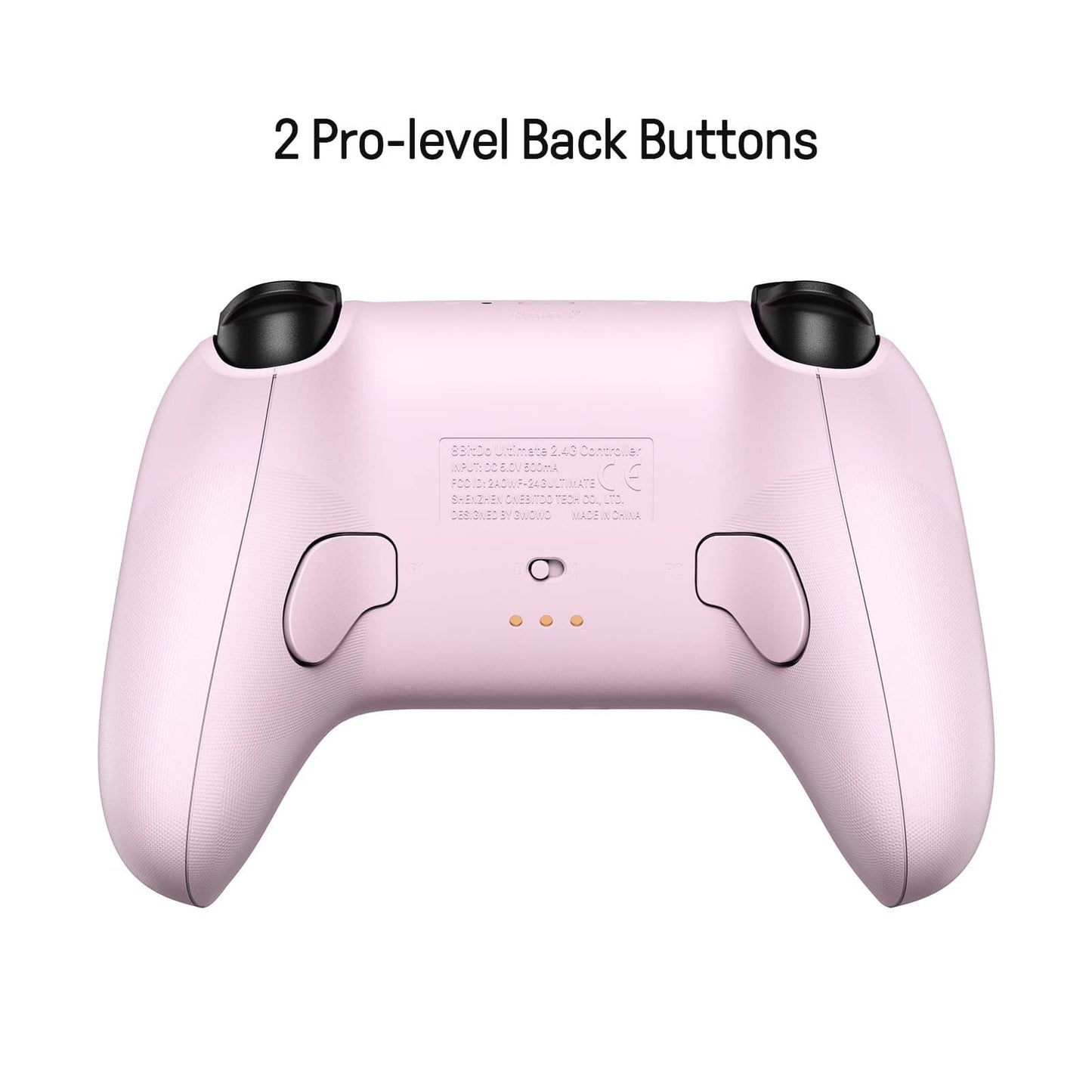 Controlador inalámbrico 8Bitdo Ultimate de 2,4 g con base de carga, actualización de joystick de efecto Hall, Gamepad profesional con botones traseros y función Turbo para PC, Android, Steam Deck y Apple (púrpura) 
