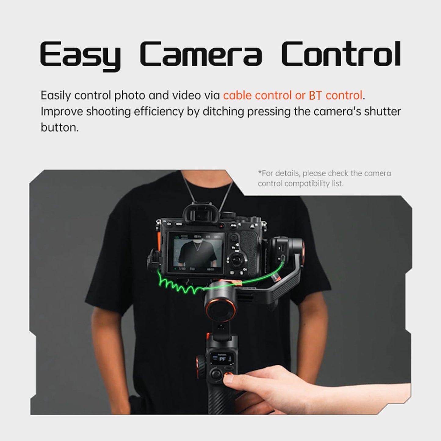 hohem iSteady MT2 Kit 3-Axis Camera Stabilizer Gimbal Stabilizer for Smartphone 1.2kg/2.64lbs Payload Support BT Connection with AI Vision Sensor & Fill Light Module Compatible with Phone Camera