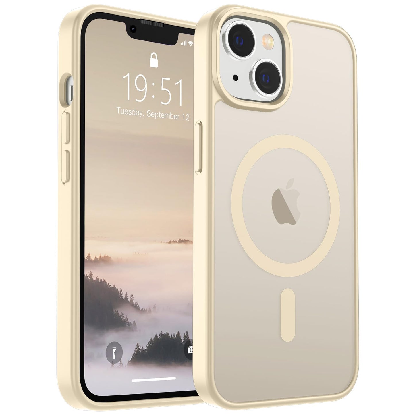 SUPFINE Magnetic for iPhone 16e Case 2025 (Compatible with MagSafe)(Military Grade Drop Protection) Slim Translucent Matte Shockproof with Anti-Fingerprint Phone Case,Black
