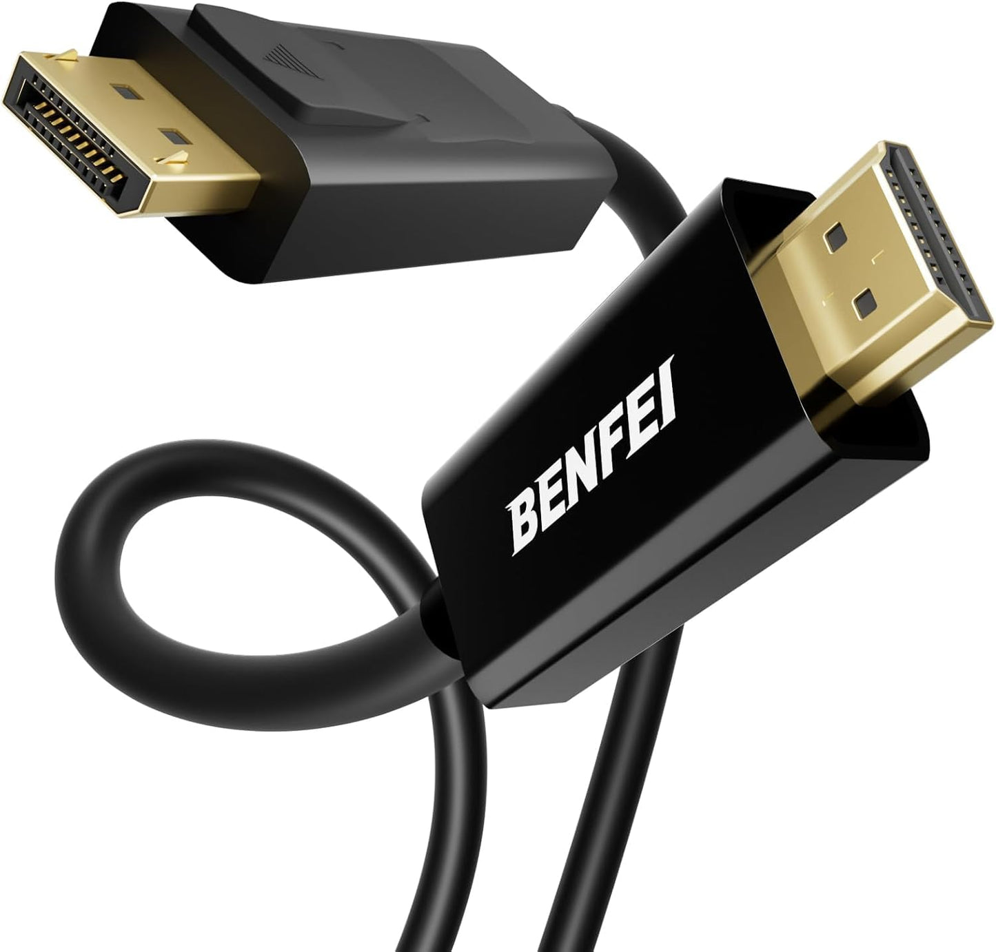 BENFEI 4K DisplayPort to HDMI Cable 1.8M, Uni-Directional DisplayPort to HDMI Cable Gold Plated Cord for Lenovo, HP, ASUS, Dell and Other Brands