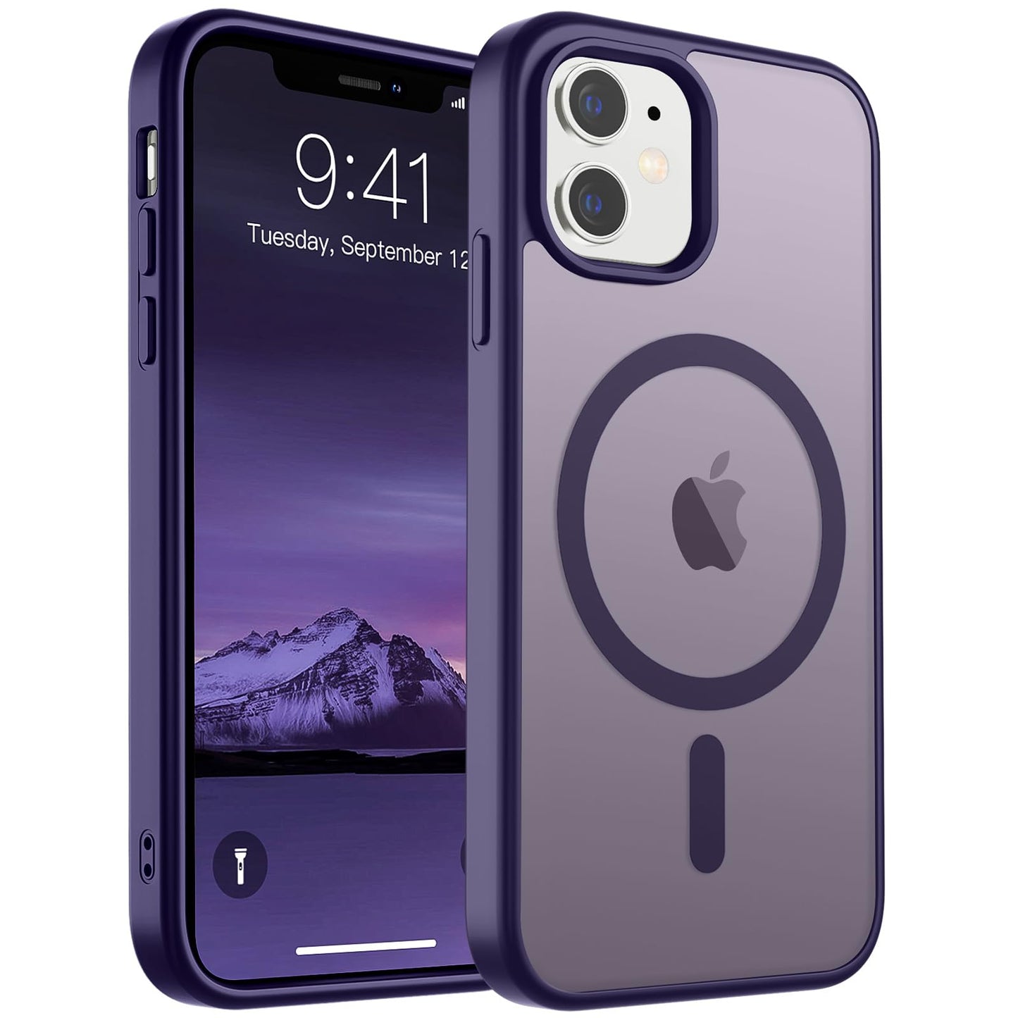 SUPFINE Magnetic for iPhone 16e Case 2025 (Compatible with MagSafe)(Military Grade Drop Protection) Slim Translucent Matte Shockproof with Anti-Fingerprint Phone Case,Black