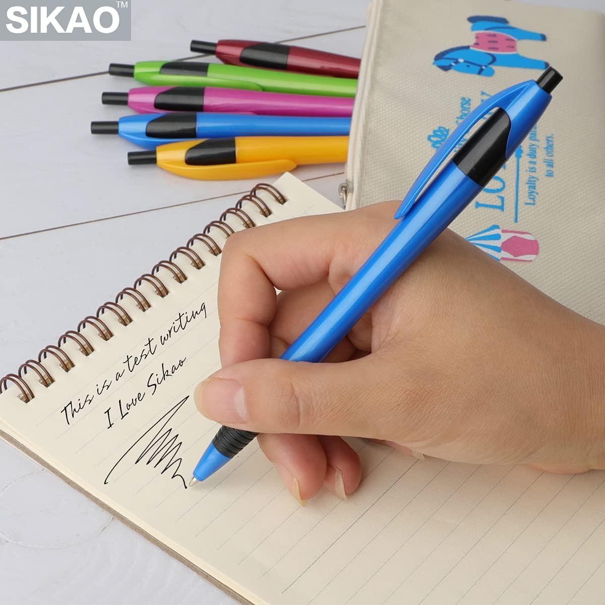 Pens Bulk, 60Pack Gripped Slimster Bulk Pens Ballpoint Smooth Writing Pens No Smear, Retractable Pens Black Ink 1.0mm, Wholesale Click Pens, Server Pens, School Office Supplies