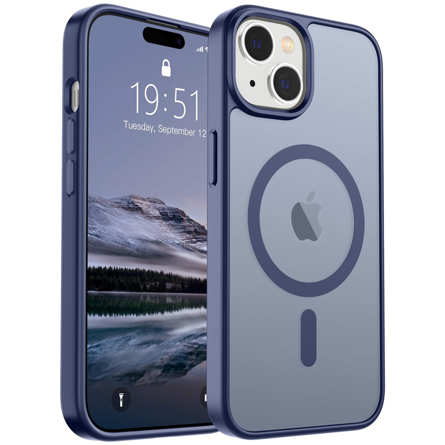SUPFINE Magnetic for iPhone 16e Case 2025 (Compatible with MagSafe)(Military Grade Drop Protection) Slim Translucent Matte Shockproof with Anti-Fingerprint Phone Case,Black